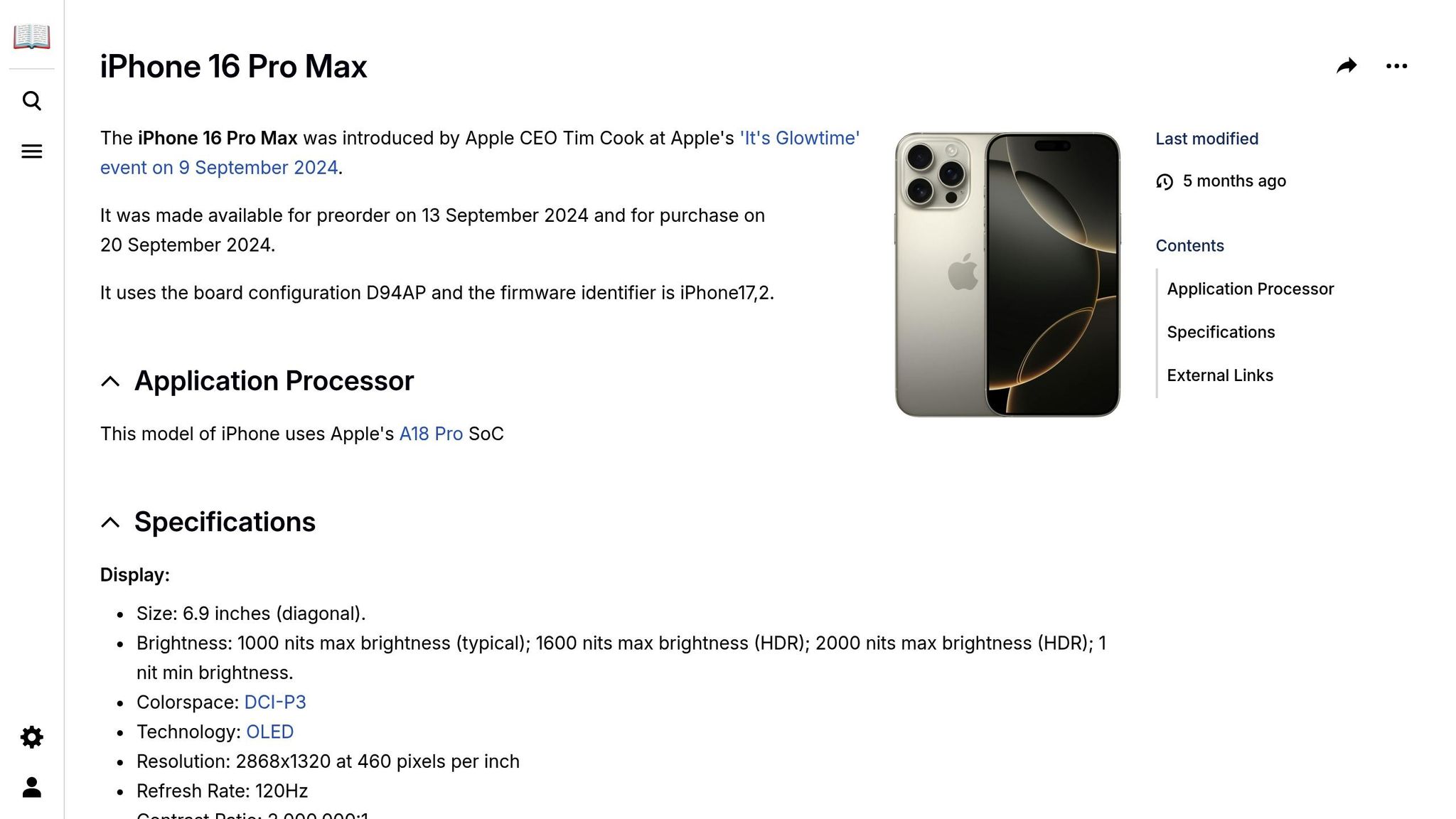 iPhone 16 Pro Max