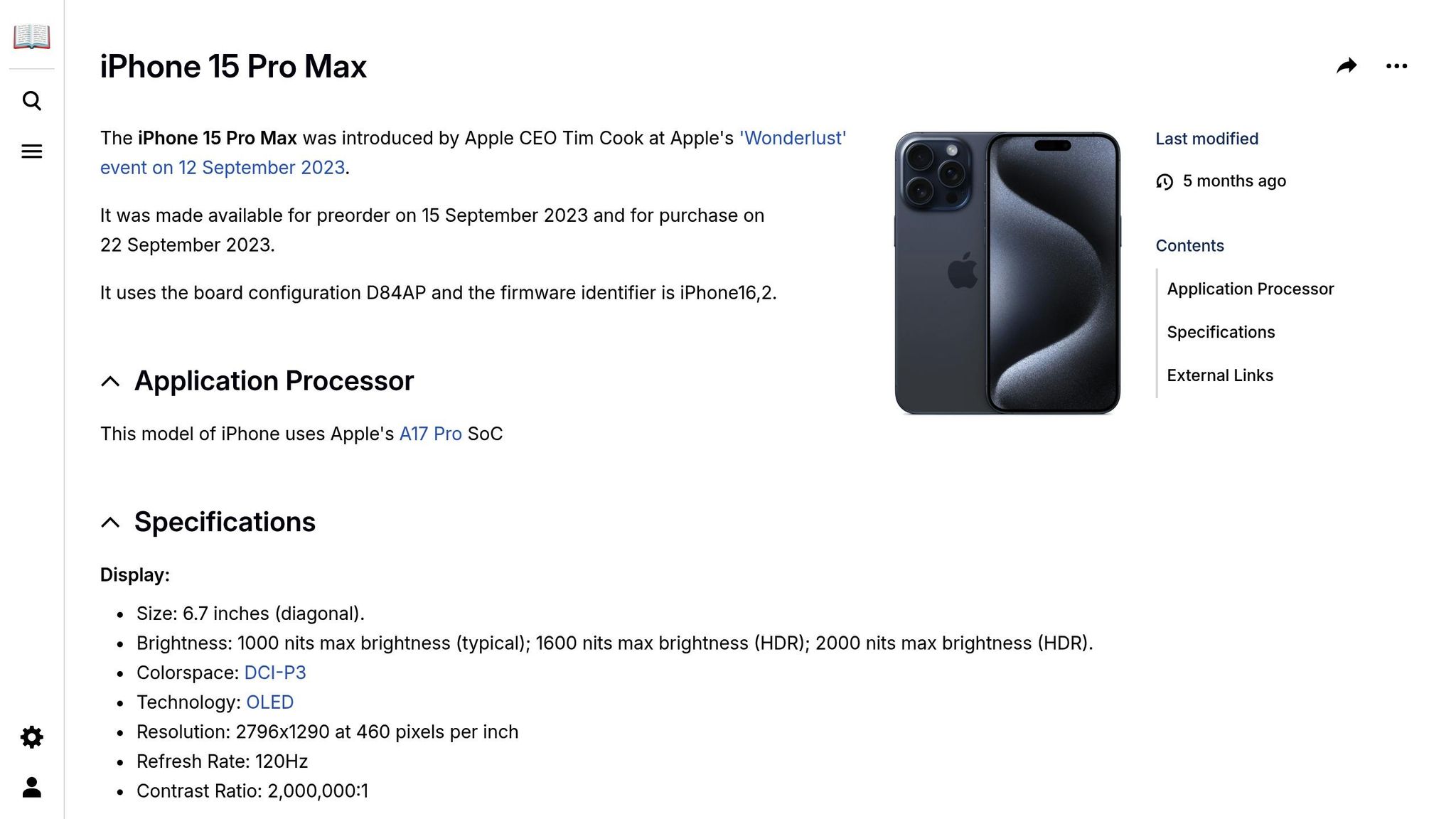 iPhone 15 Pro Max