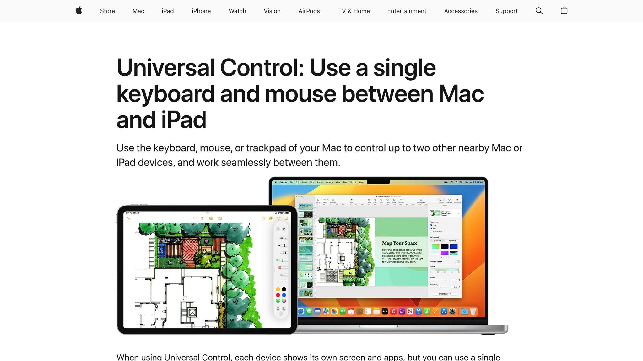 Universal Control