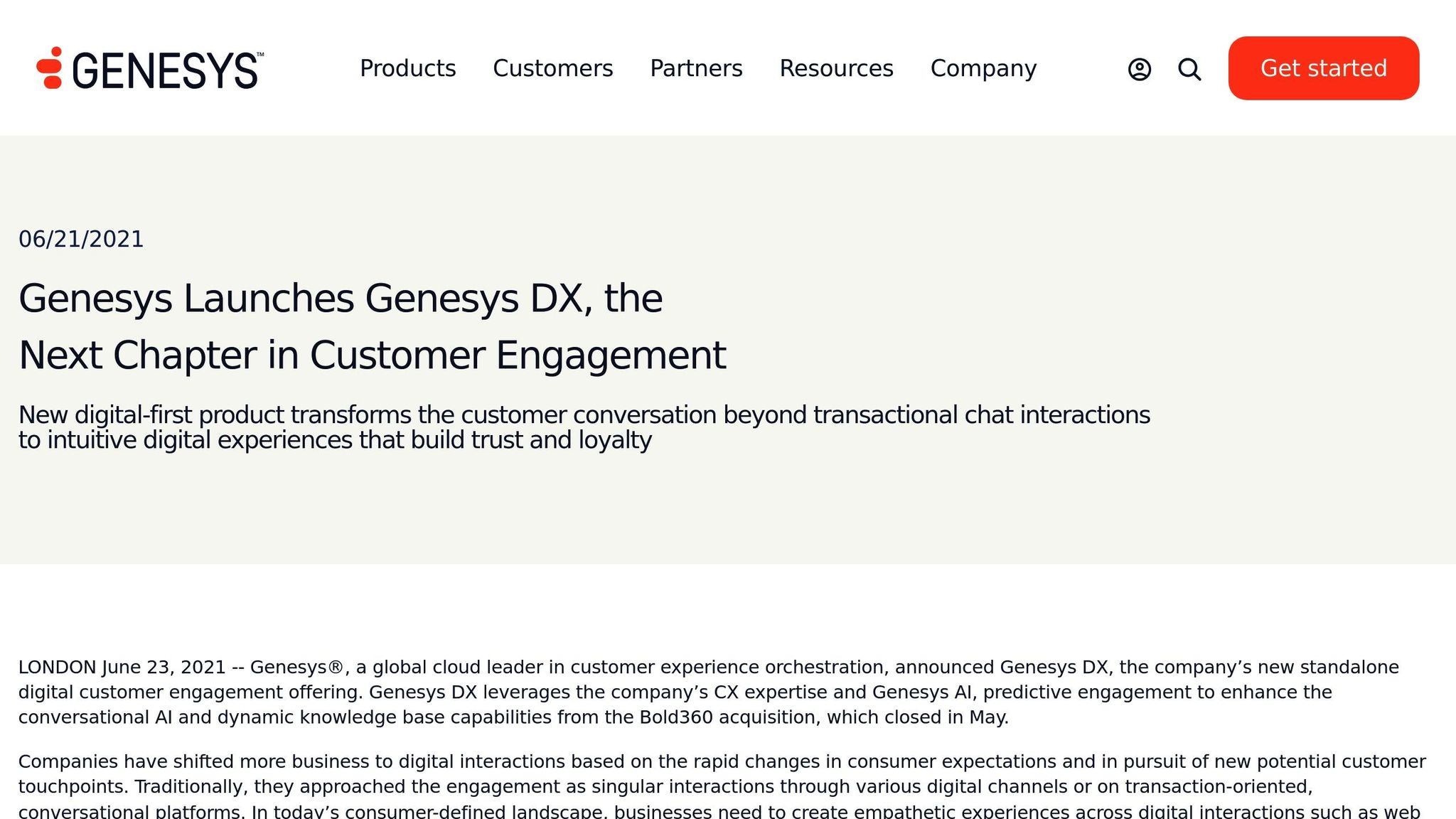 Genesys DX