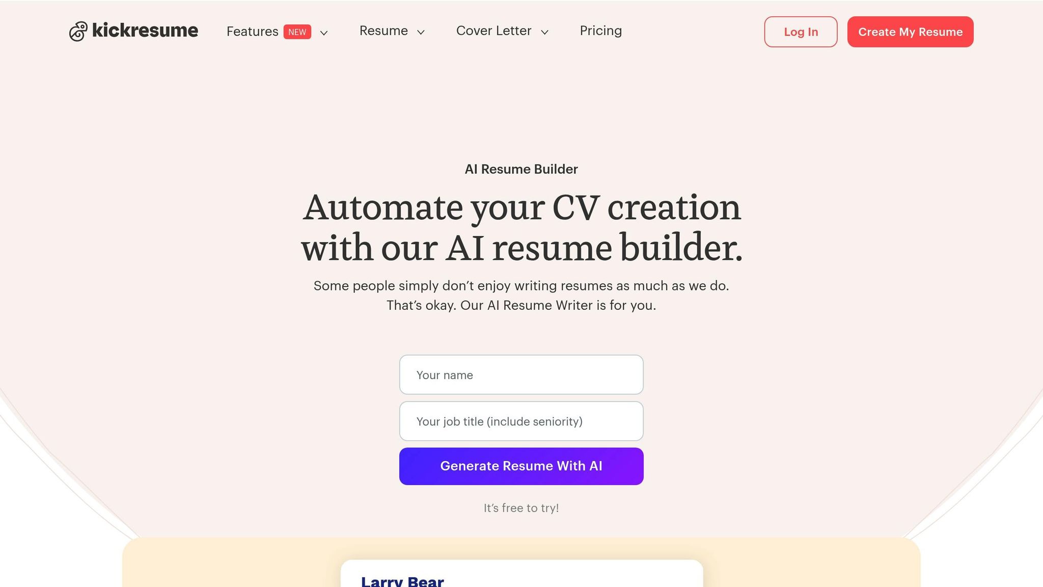 Kickresume