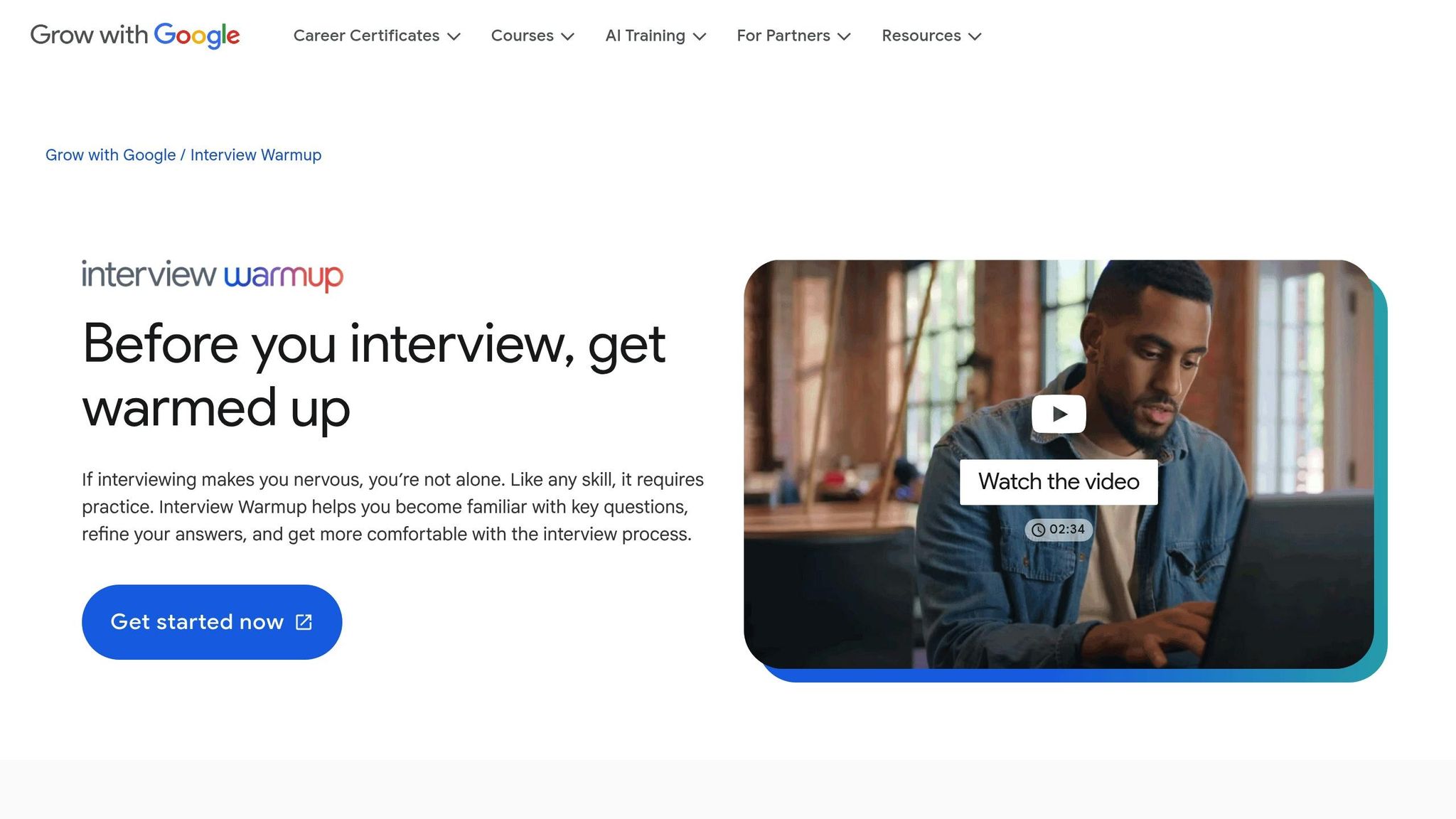 Interview Warmup by Google