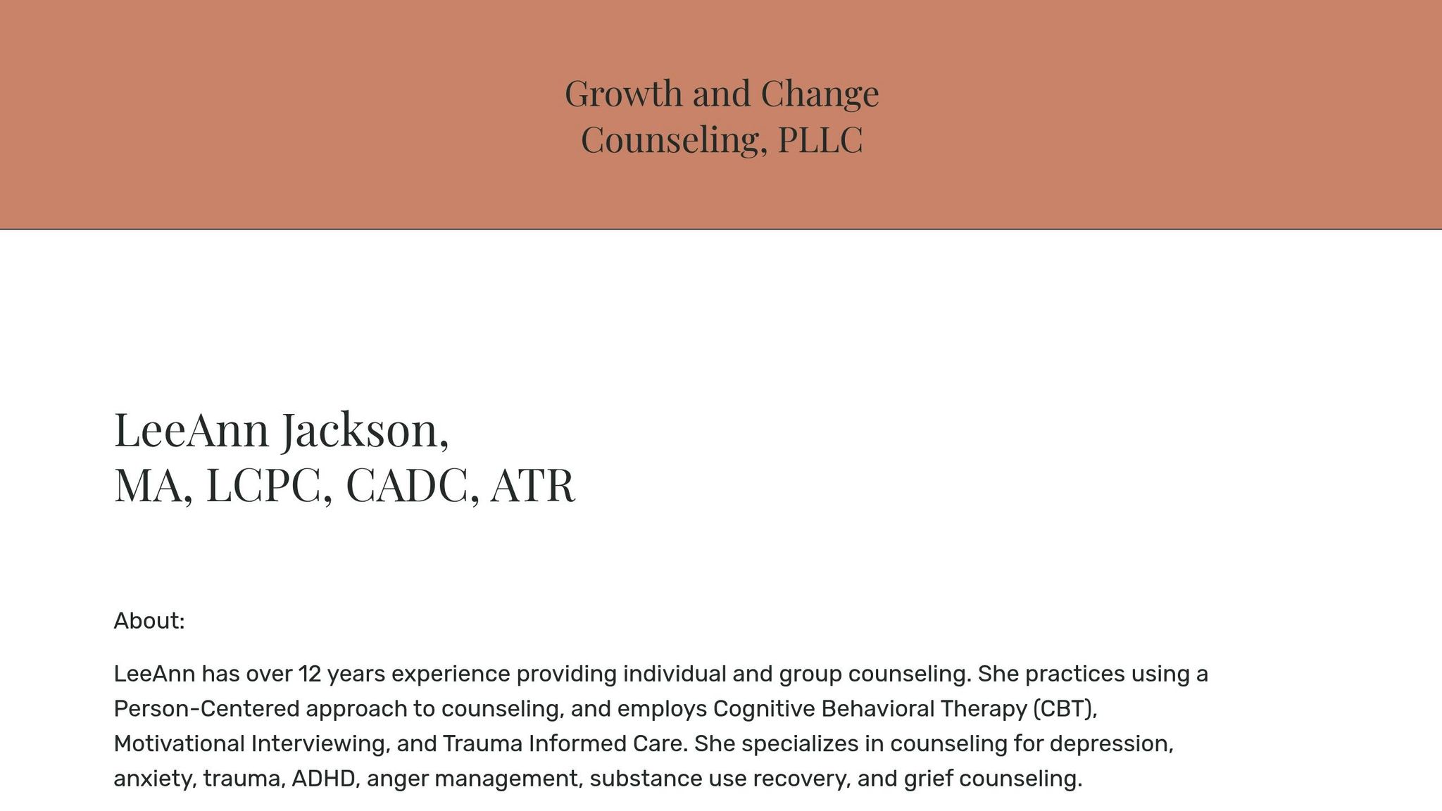 Growth and Change Counseling