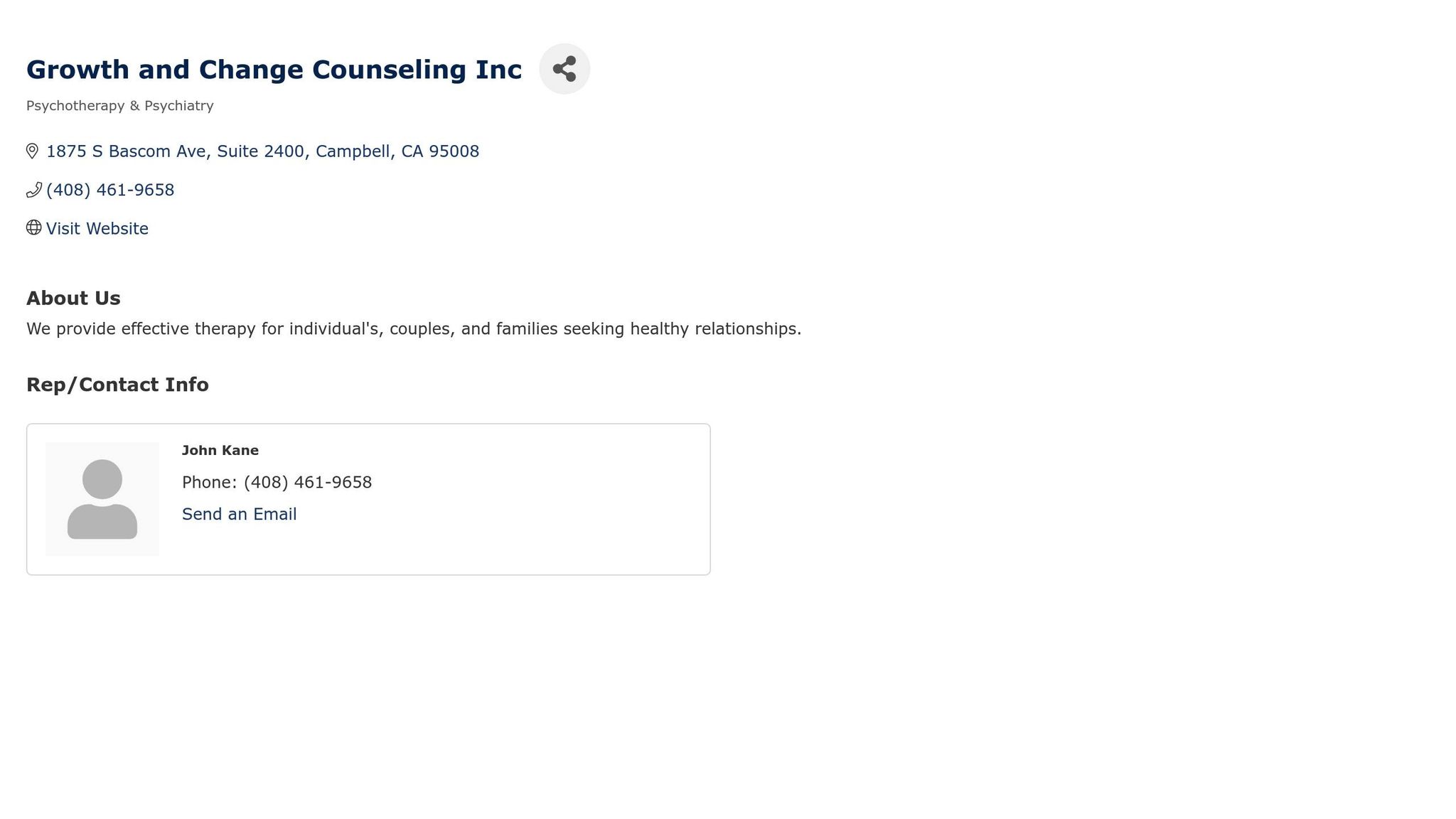 Growth and Change Counseling