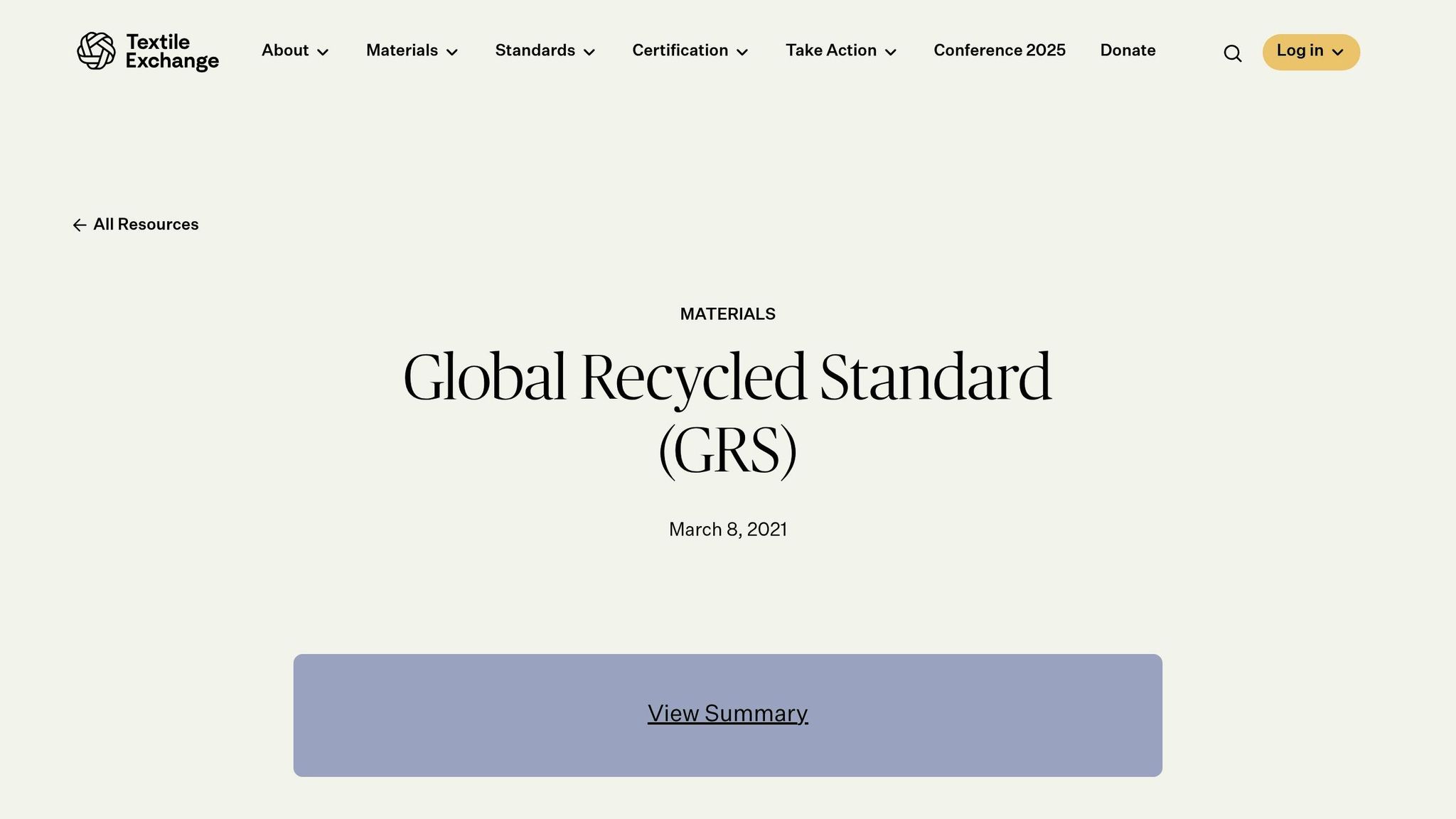 Global Recycled Standard