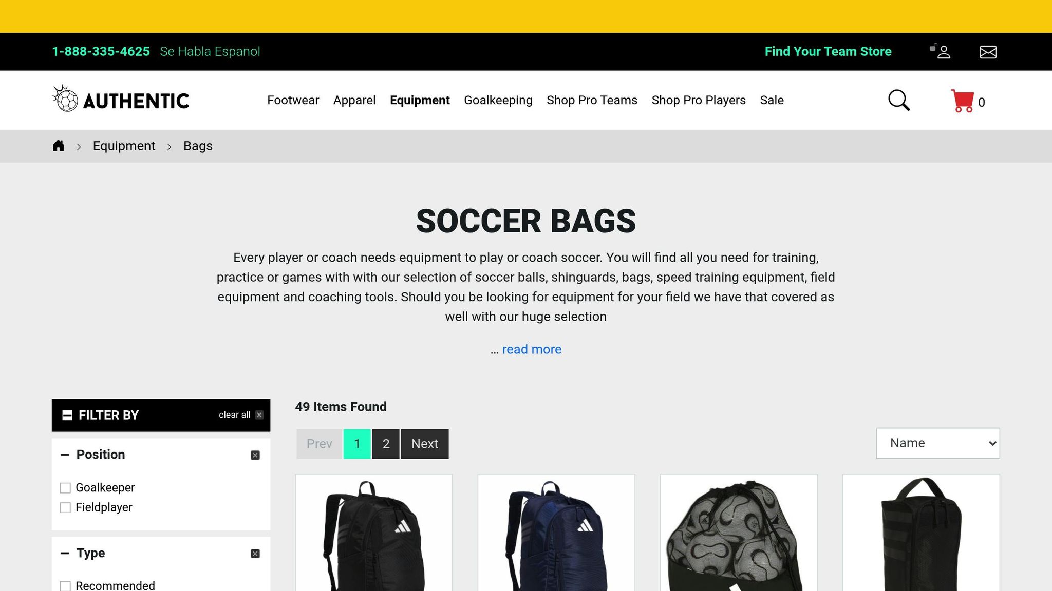 SoccerPro Custom Bags