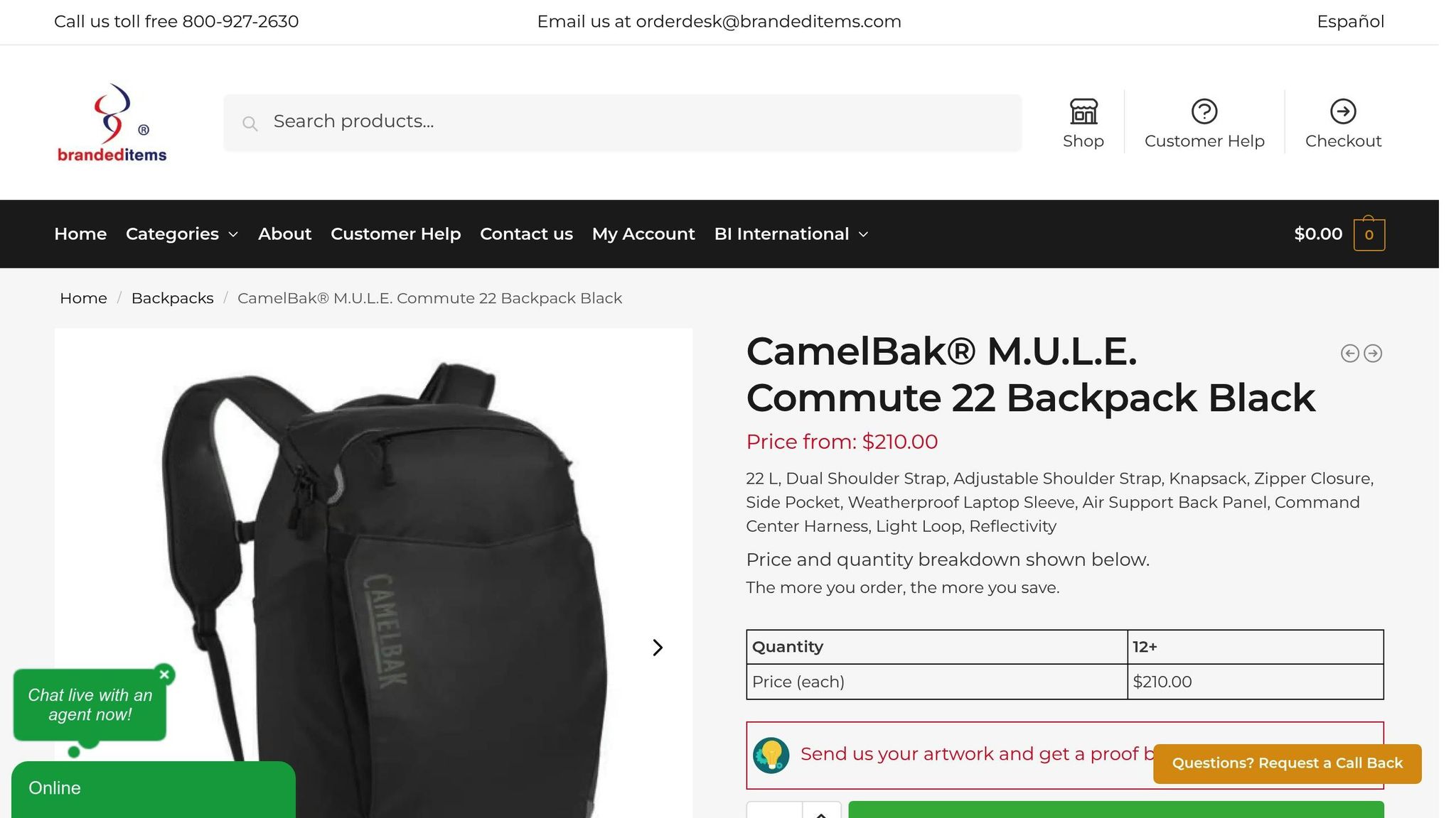 CamelBak M.U.L.E. Commute 22