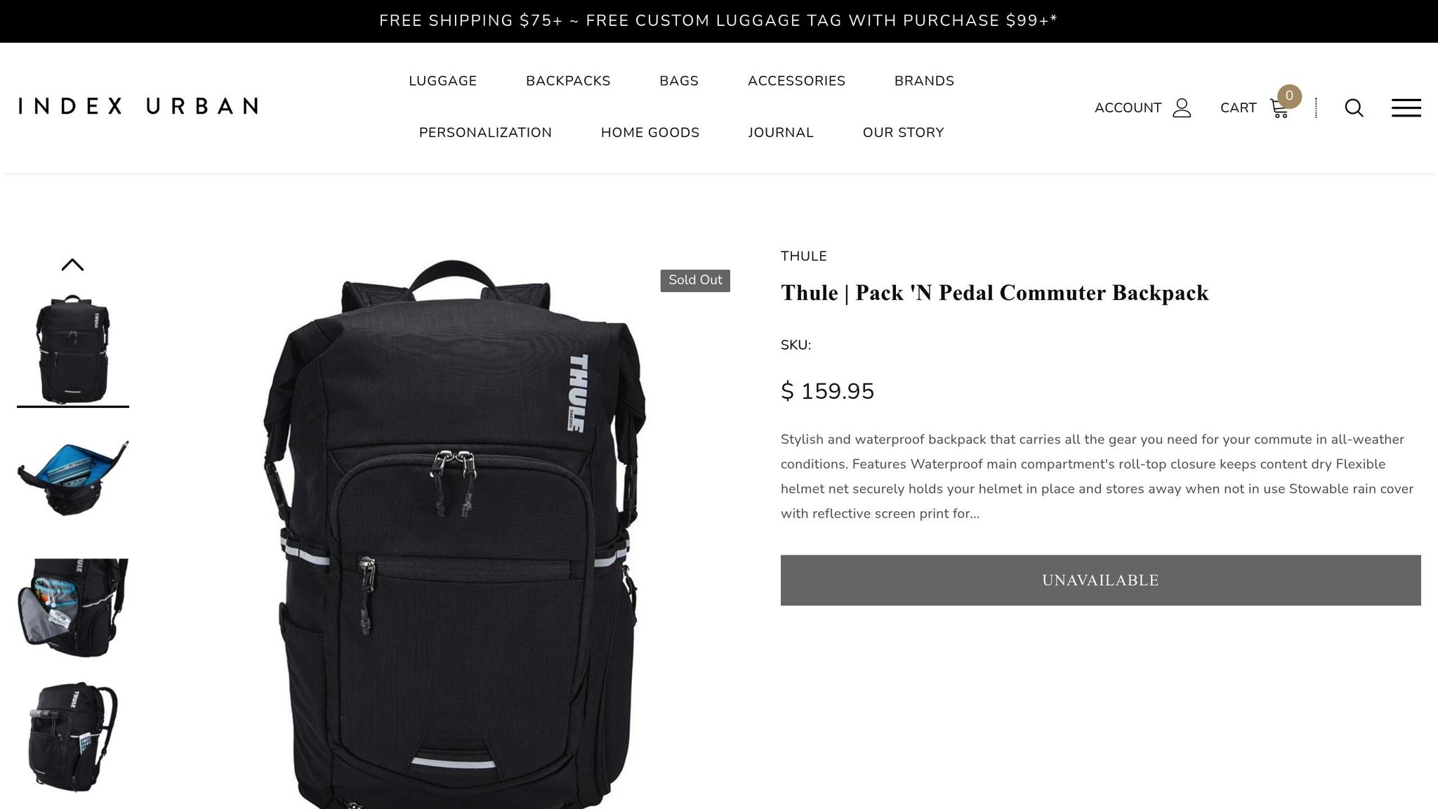 Thule Pack 'n Pedal Commuter Backpack