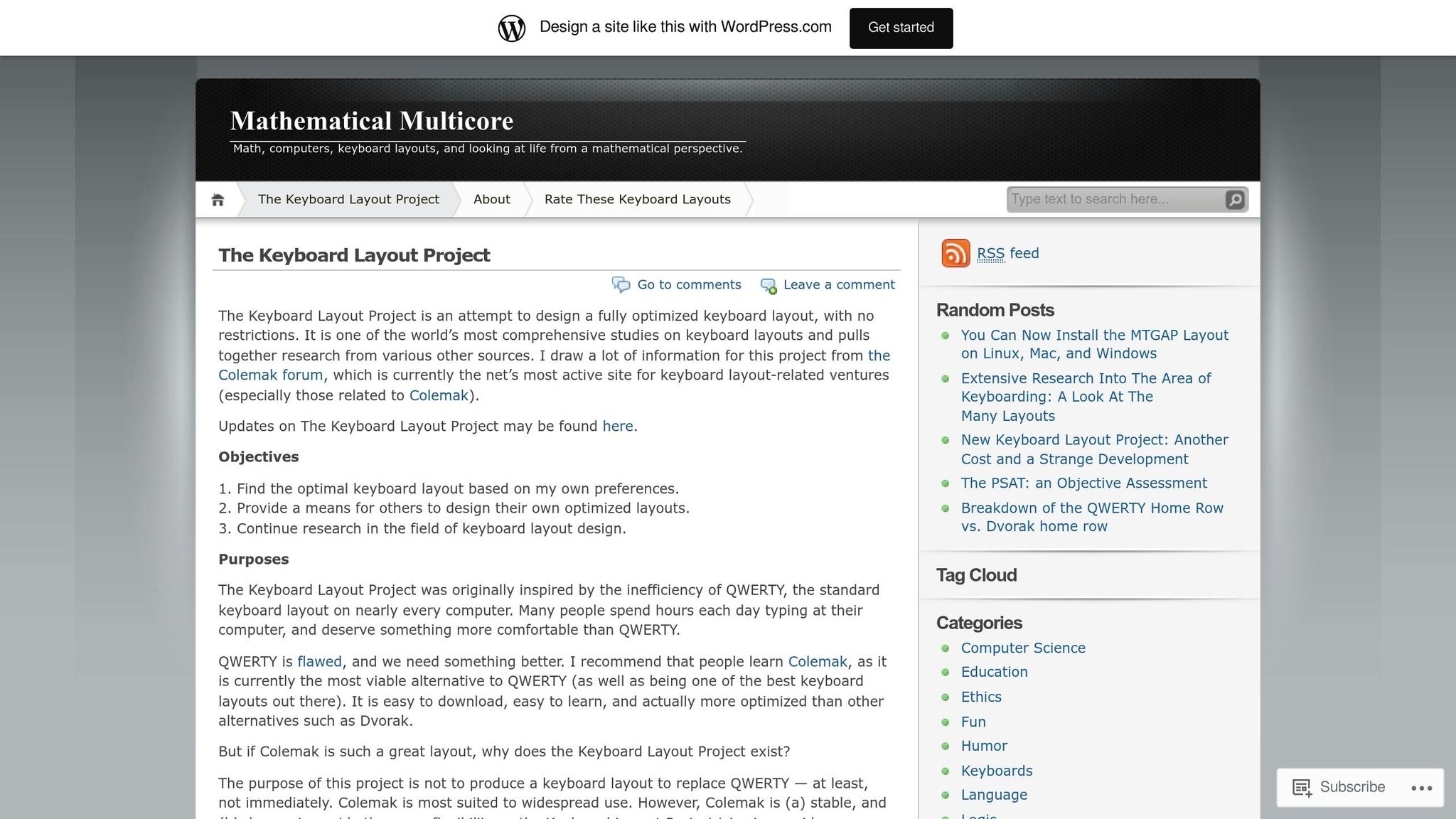 Keyboard Layout Project