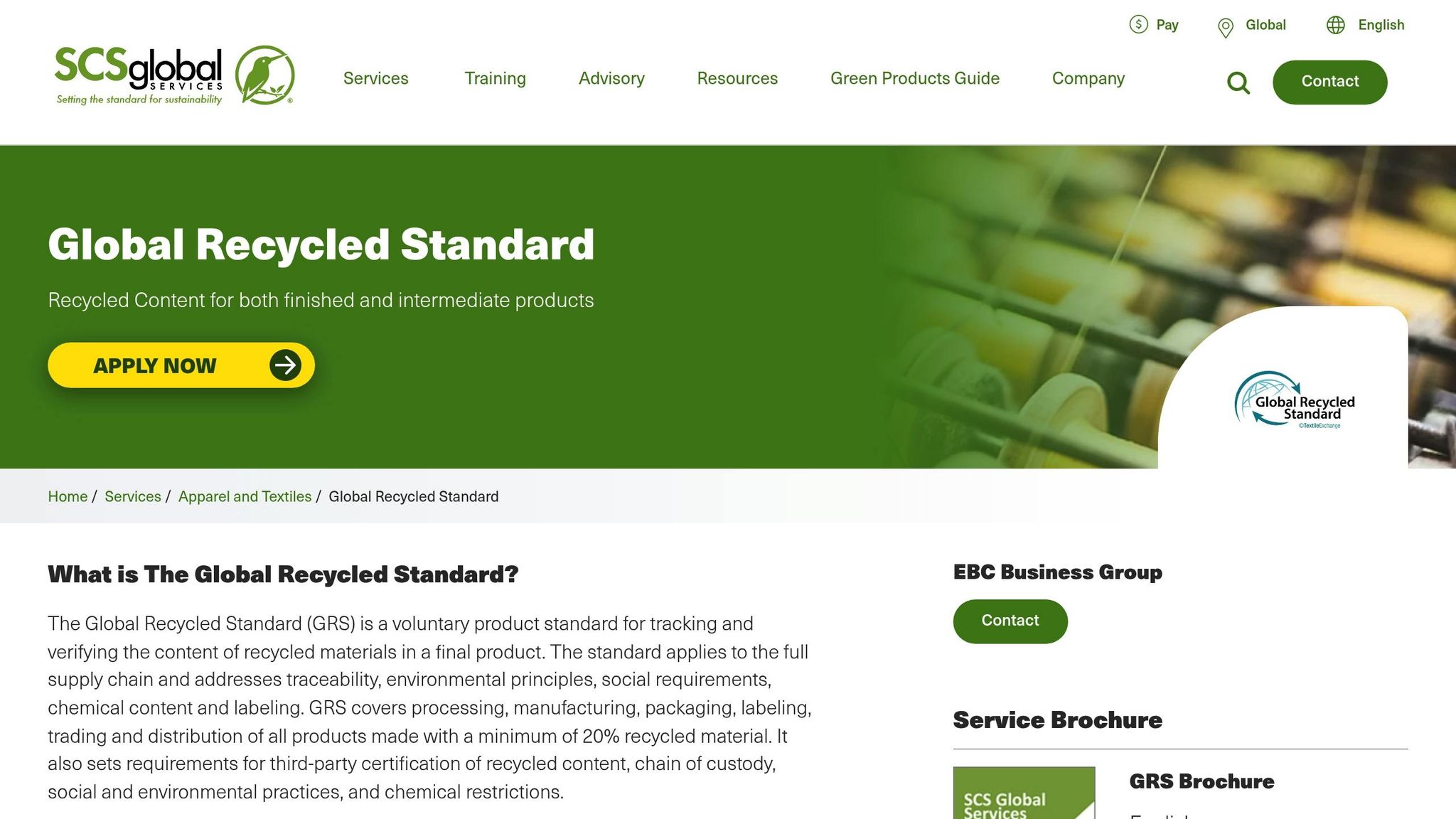 Global Recycled Standard
