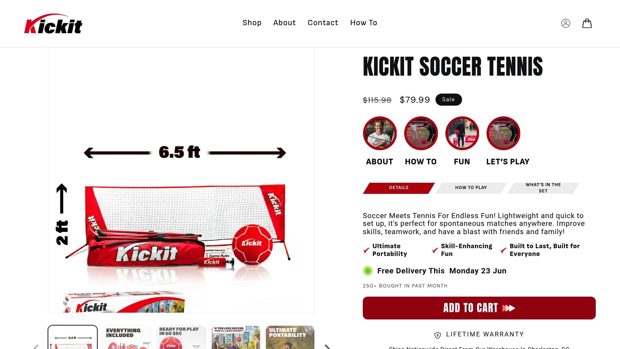 Kickit Soccer Tennis Set