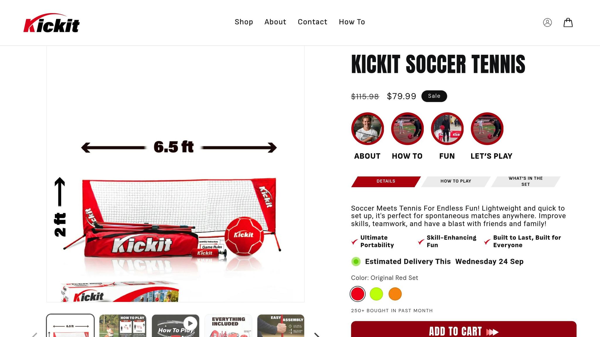 Kickit Soccer Tennis Net
