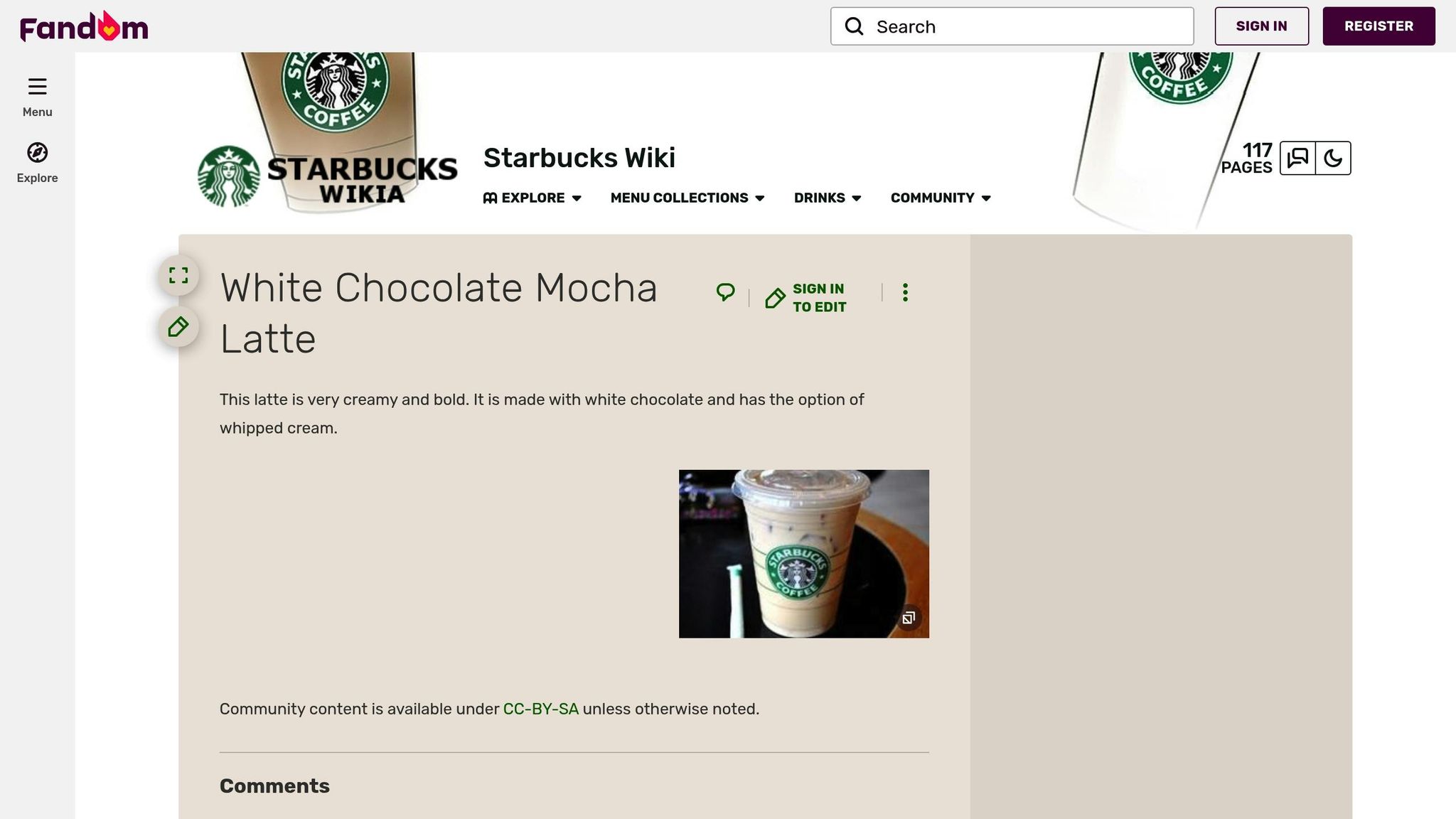 White Chocolate Mocha