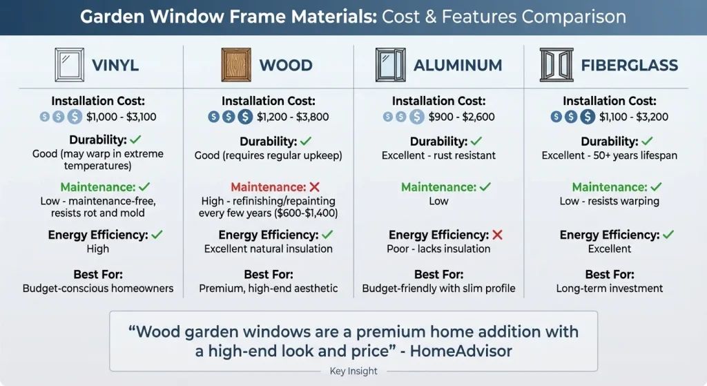 Garden Window Buying Guide: 9 Smart Styles and Cost Factors You Should Know 1 2b7a51d1a27576e11226fc8c2a094d12