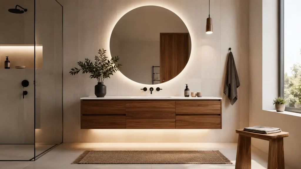 Mid Century Bathroom Vanity: Costs, Sizes, and Materials 3 c26038e0751b381cca77f586d8e955de