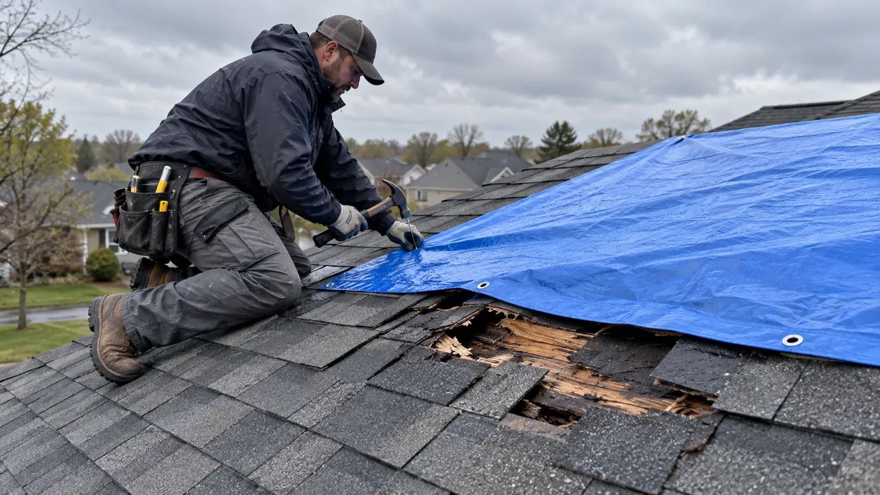 Need a New Roof But Can't Afford It? Start Here 5 Need a new roof but can't afford it temporary tarp protection
