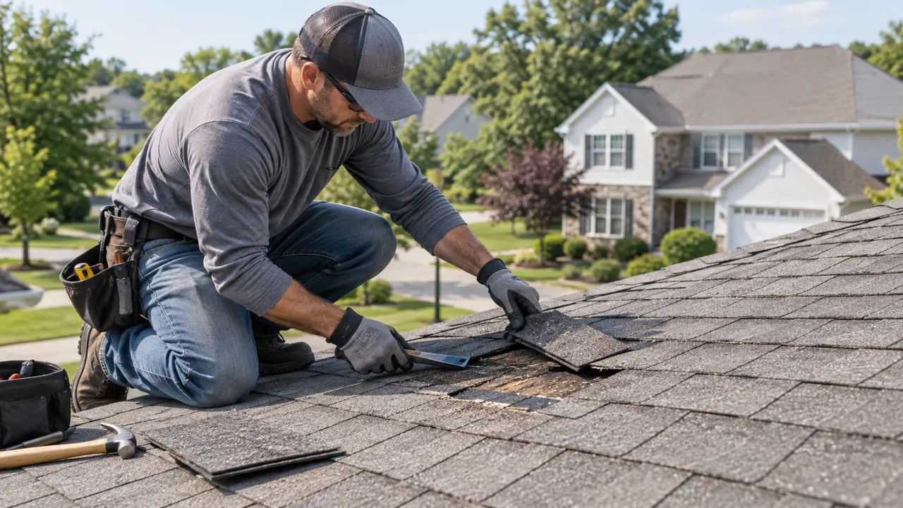 When to Replace Roof Materials Instead of Repairing Them 3 Replace roof decision with a localized shingle repair