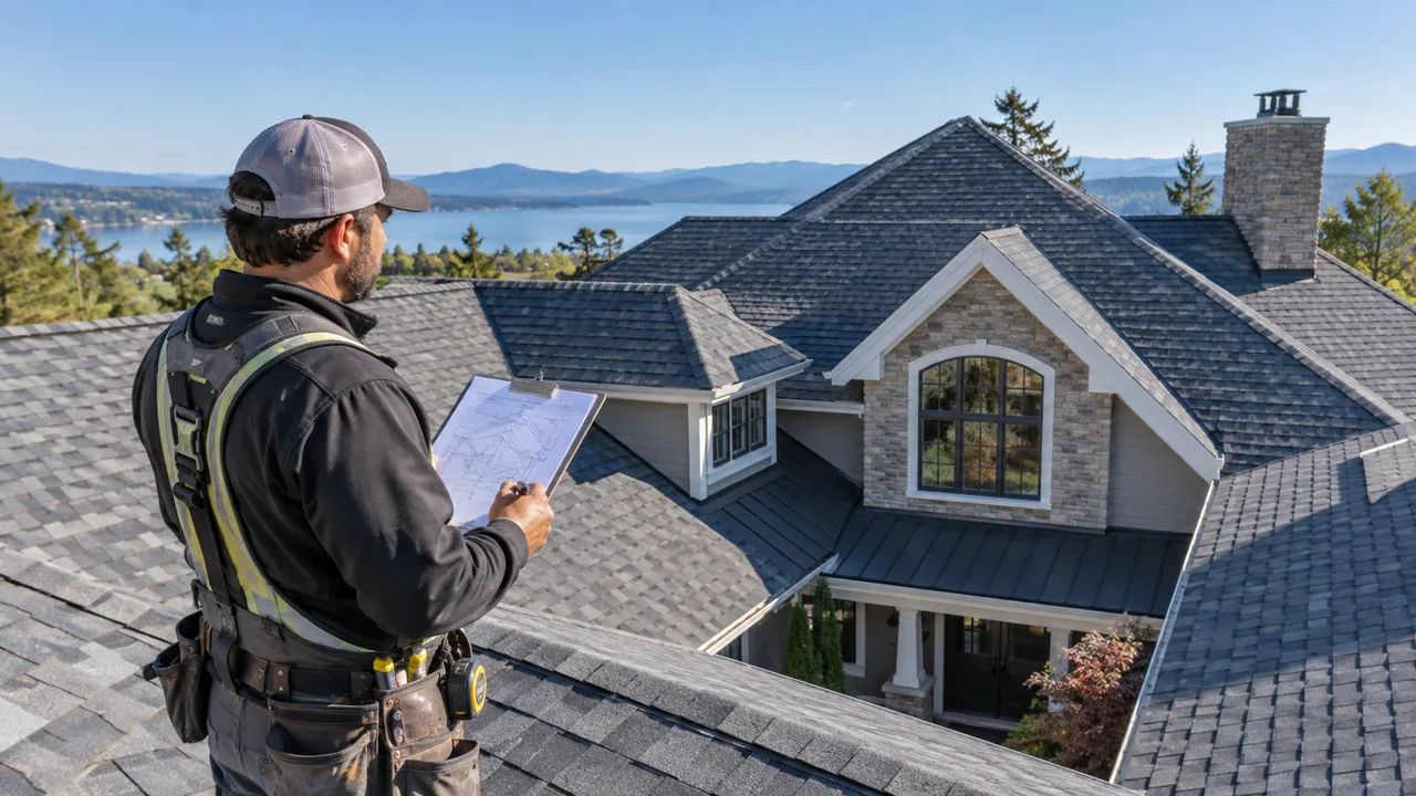 Metal roof cost estimate based on roof size slope and complexity
