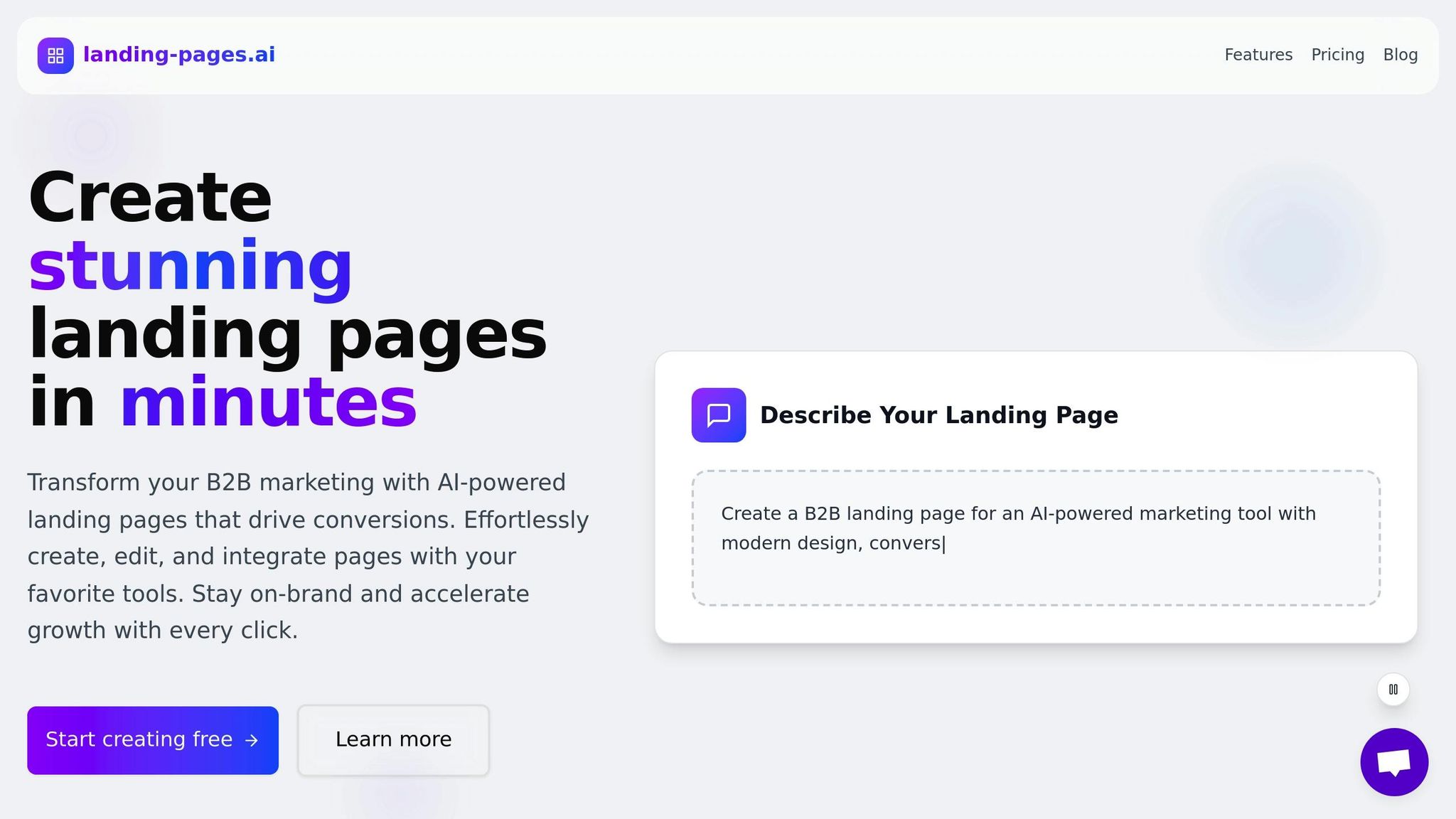 AI Landing Pages