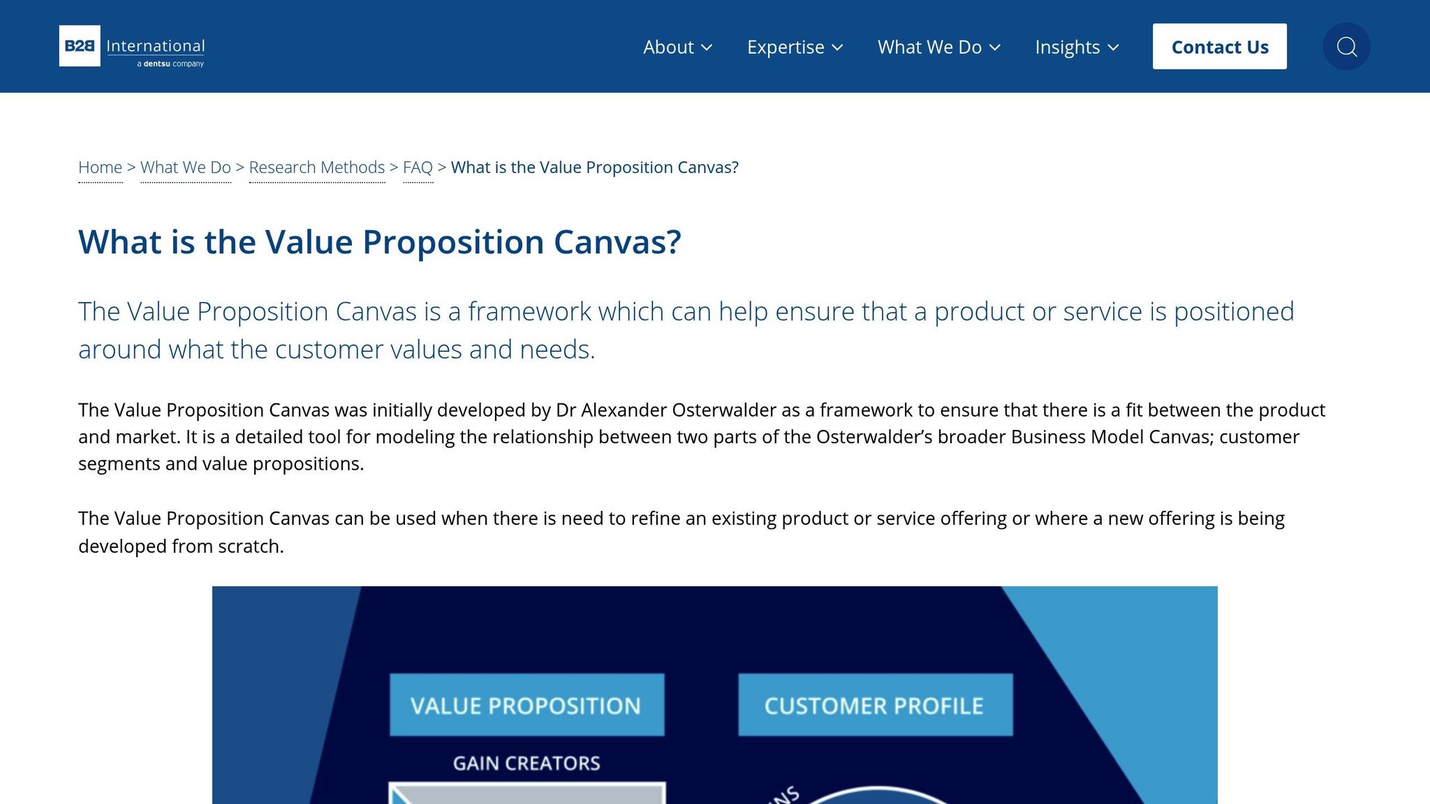 Value Proposition Canvas