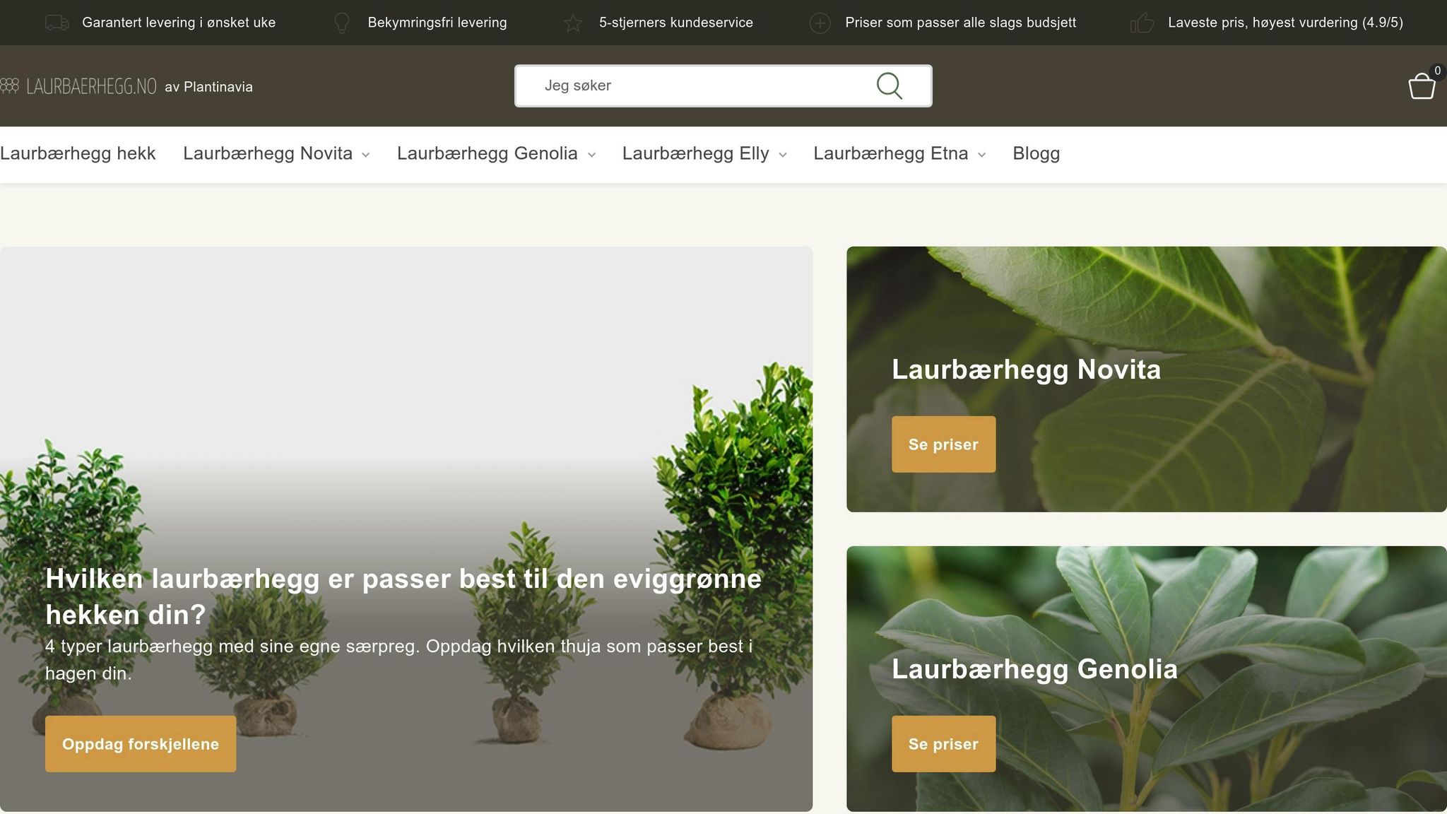 Laurbærhegg.no