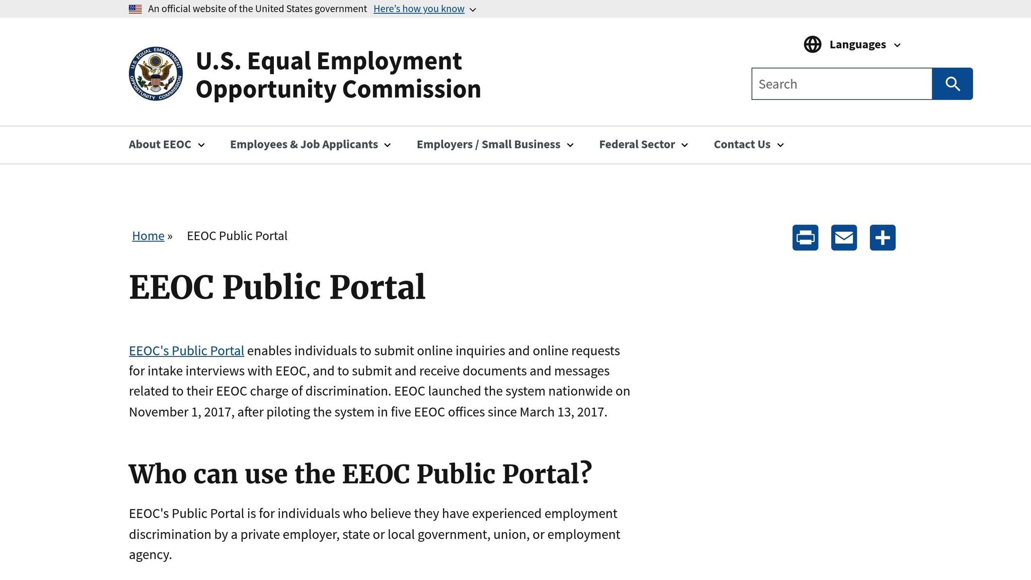 EEOC Public Portal