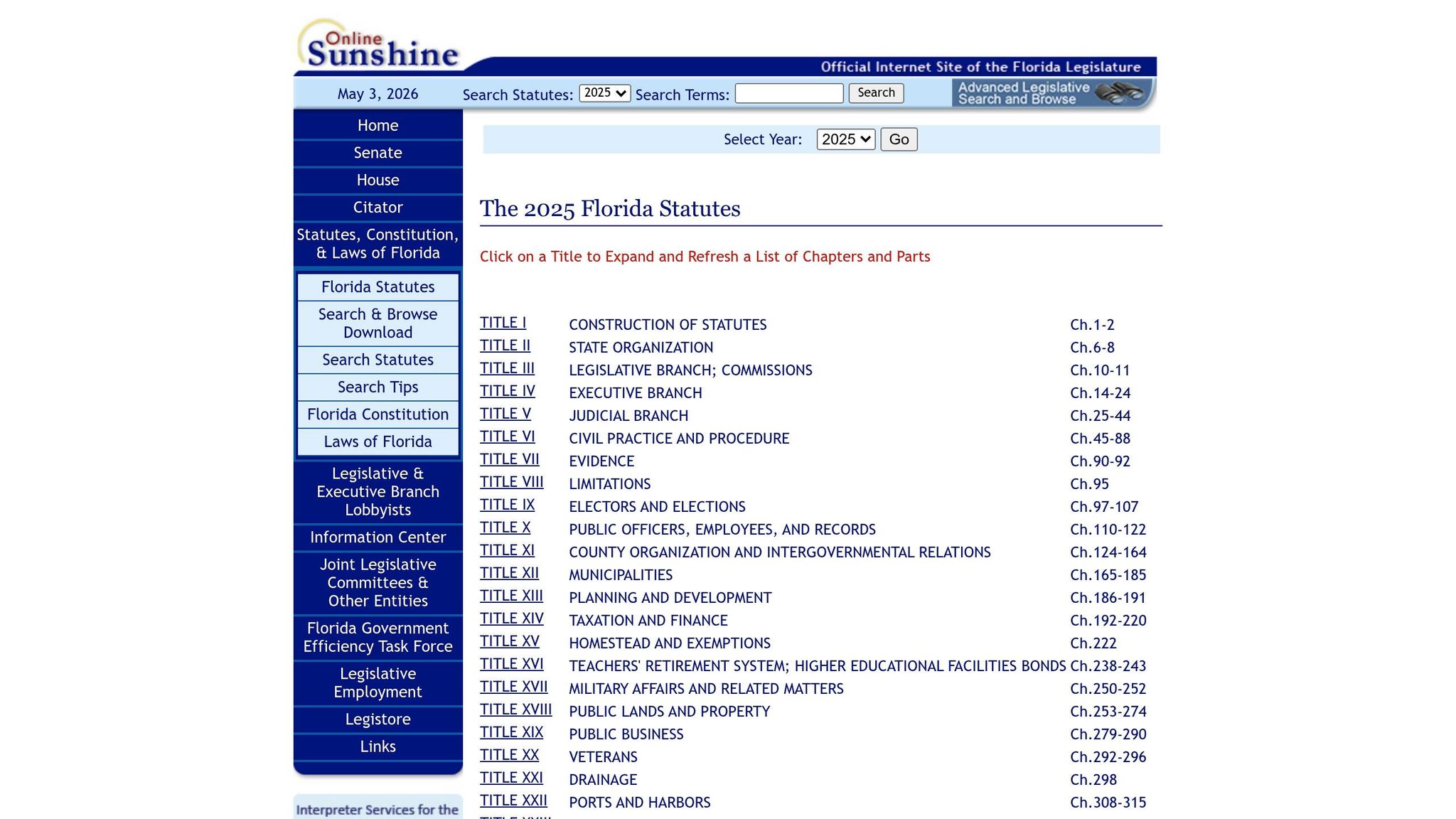 Florida Statutes