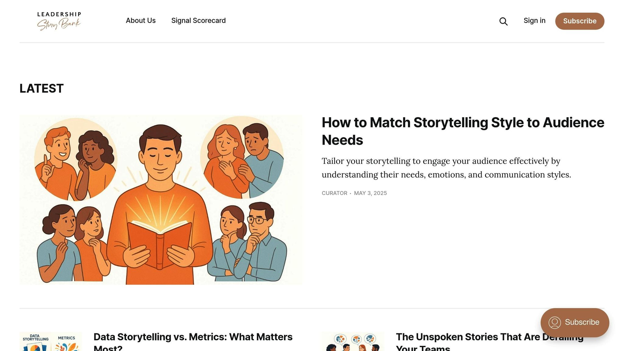 Leadership Story Bank