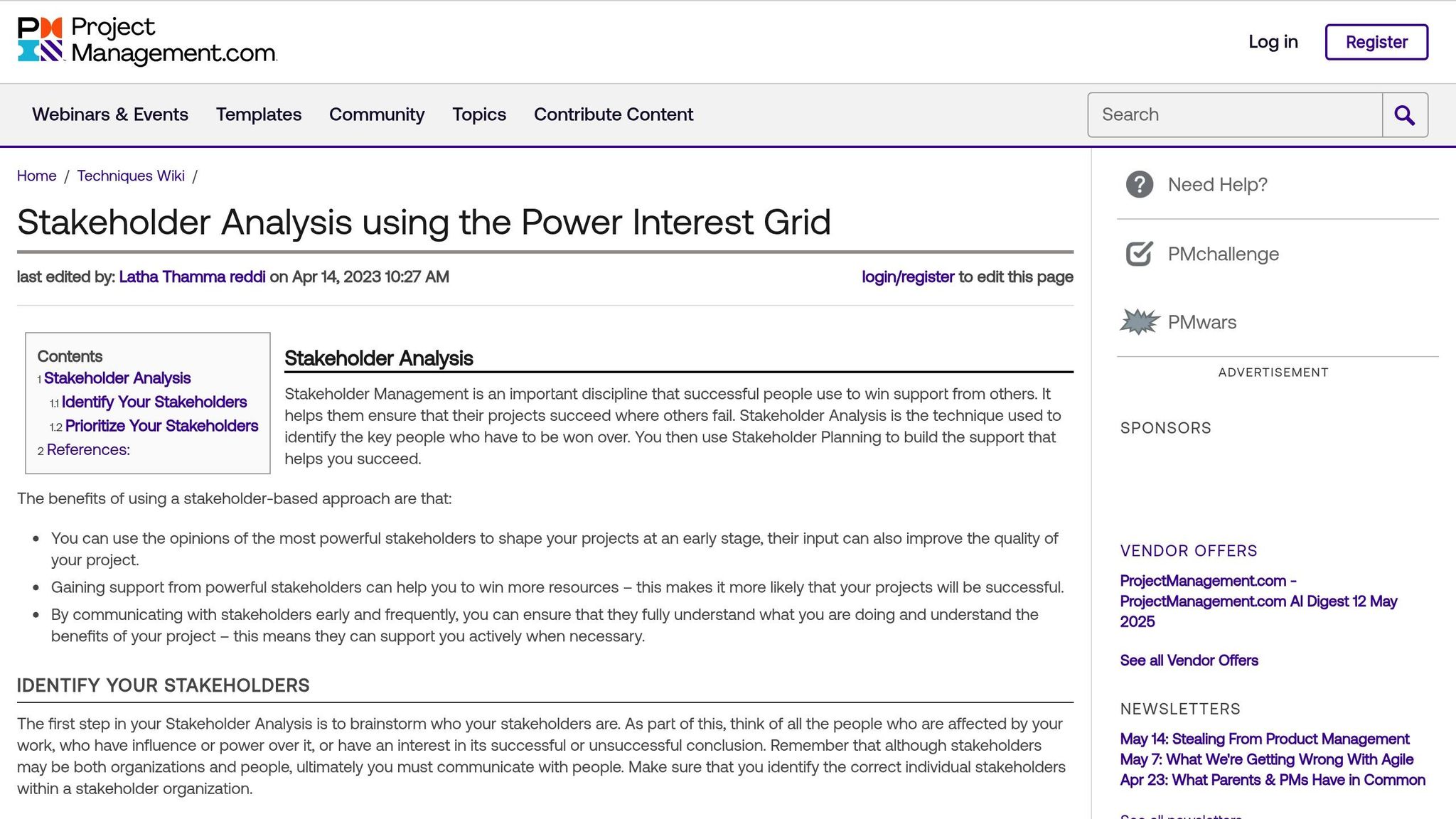 Power-Interest Grid