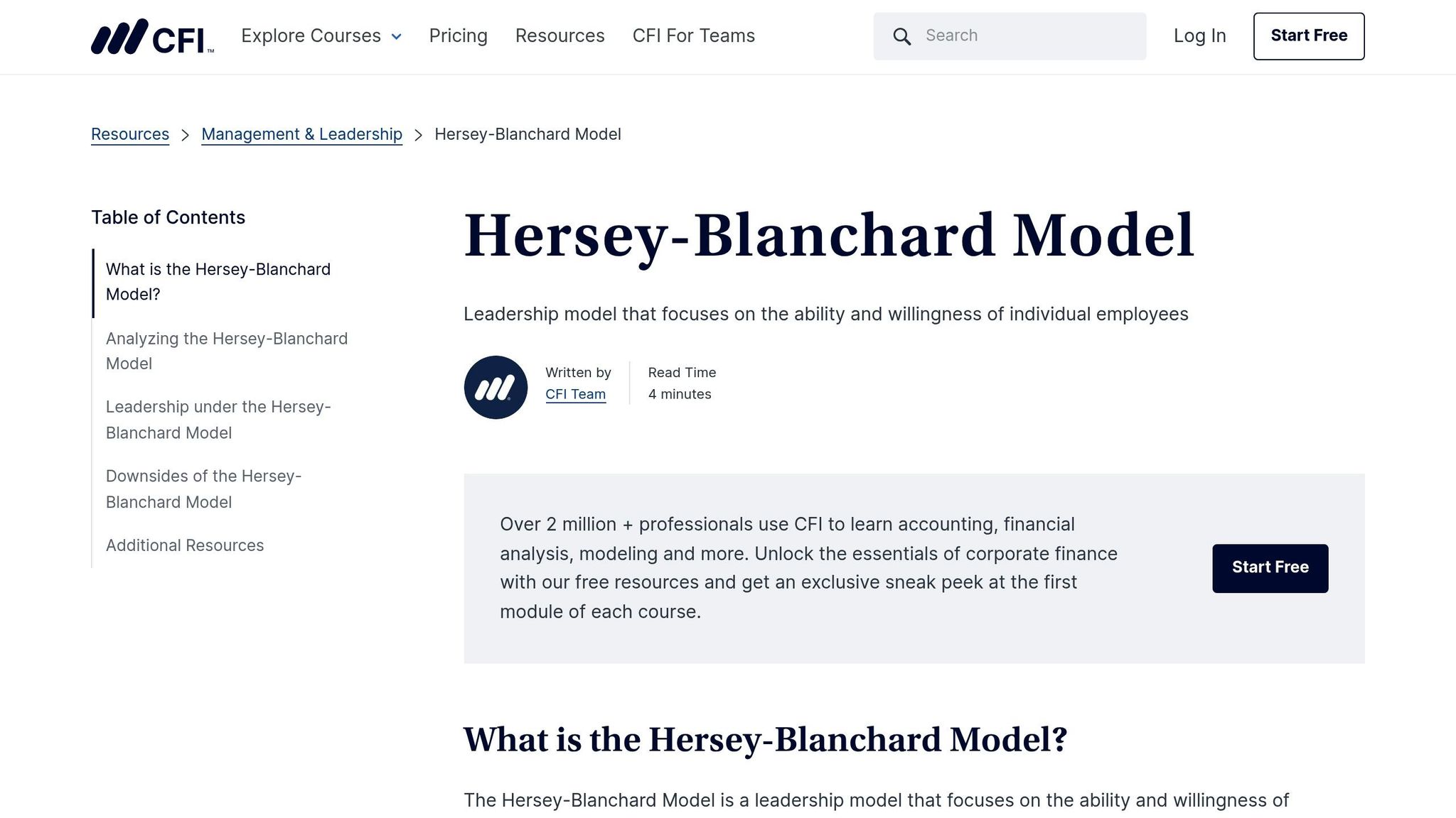 Hershey-Blanchard Model