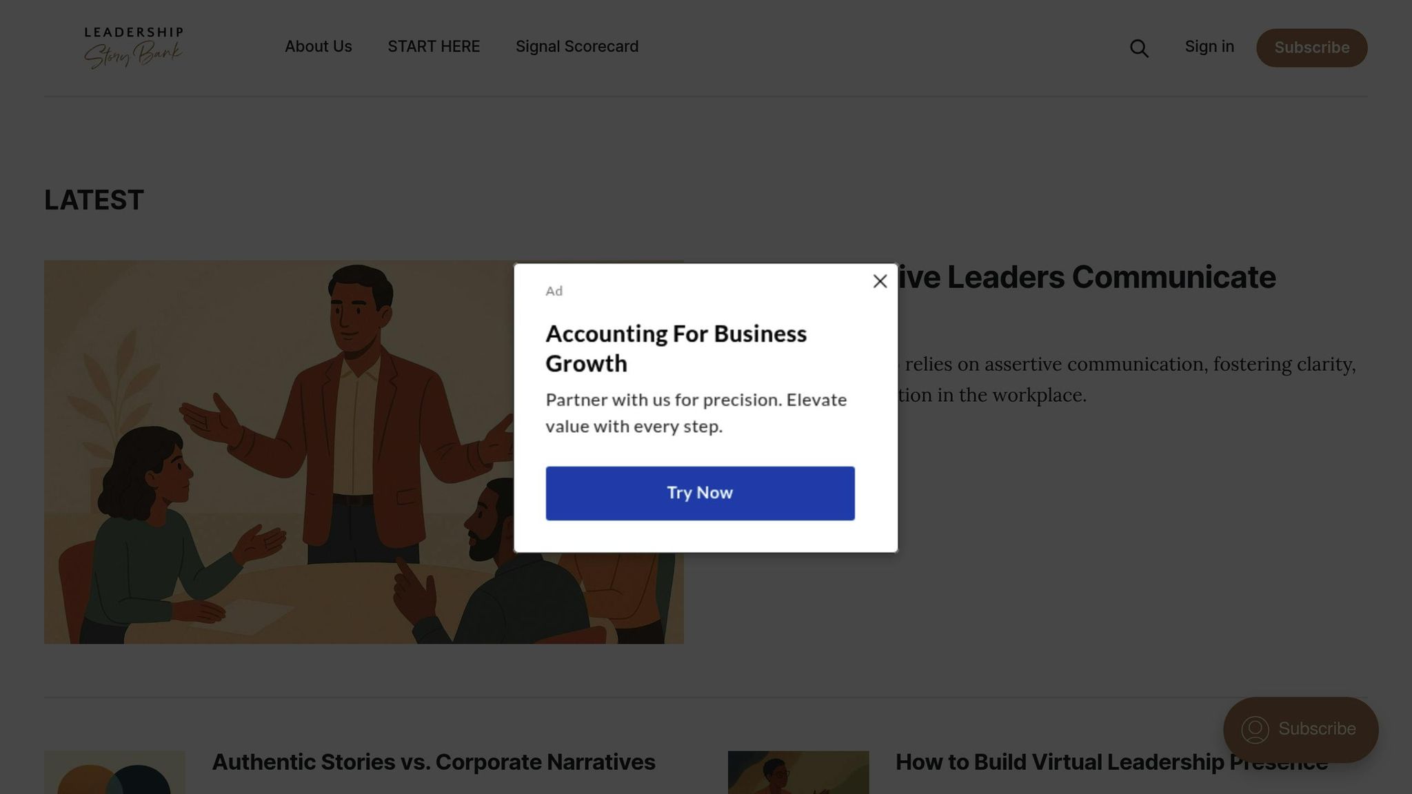 Leadership Story Bank