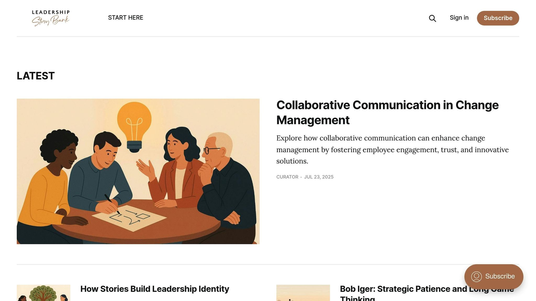 Leadership Story Bank