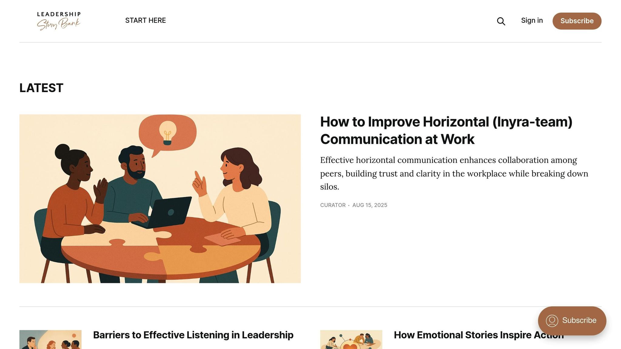 Leadership Story Bank