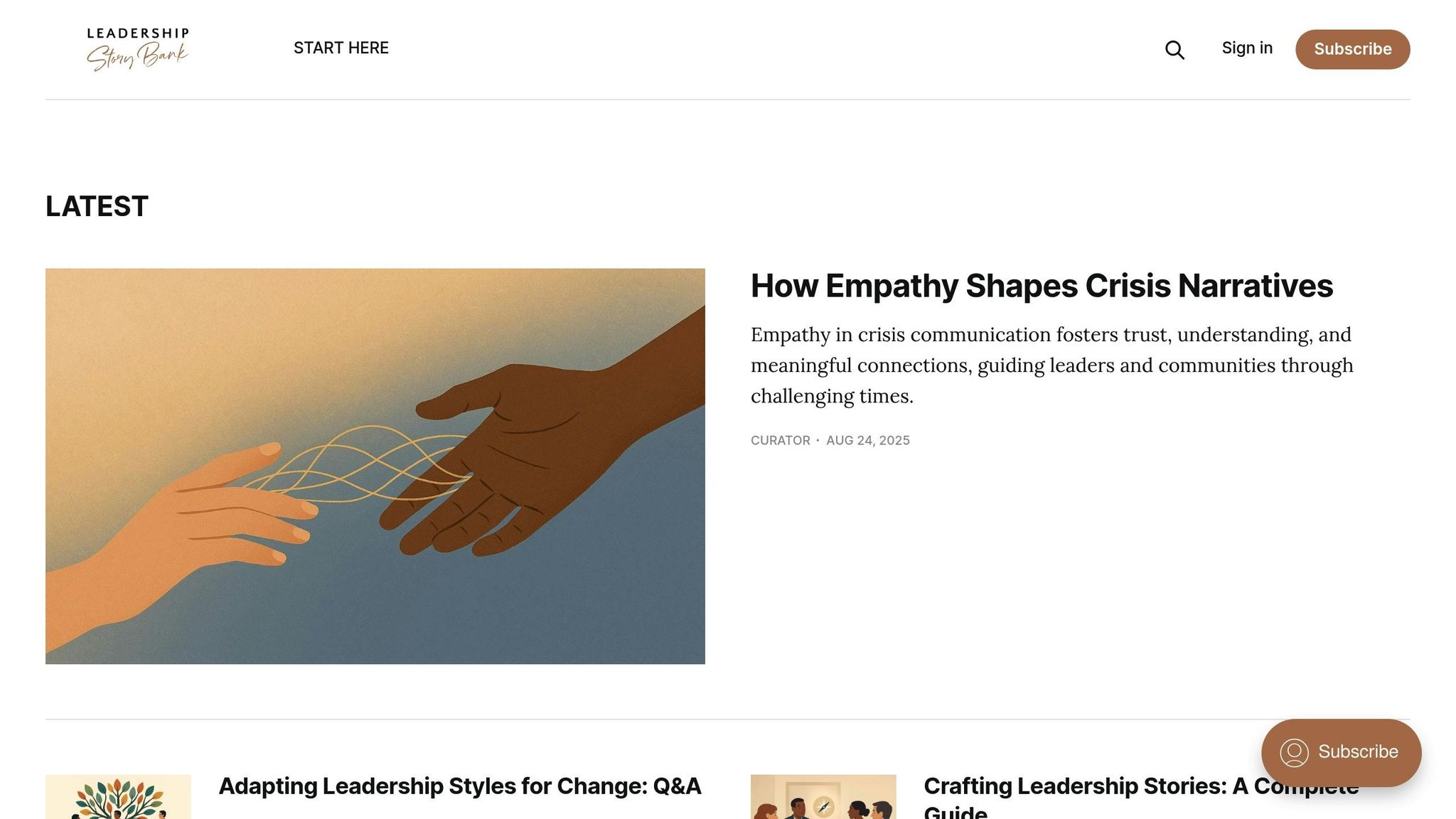 Leadership Story Bank