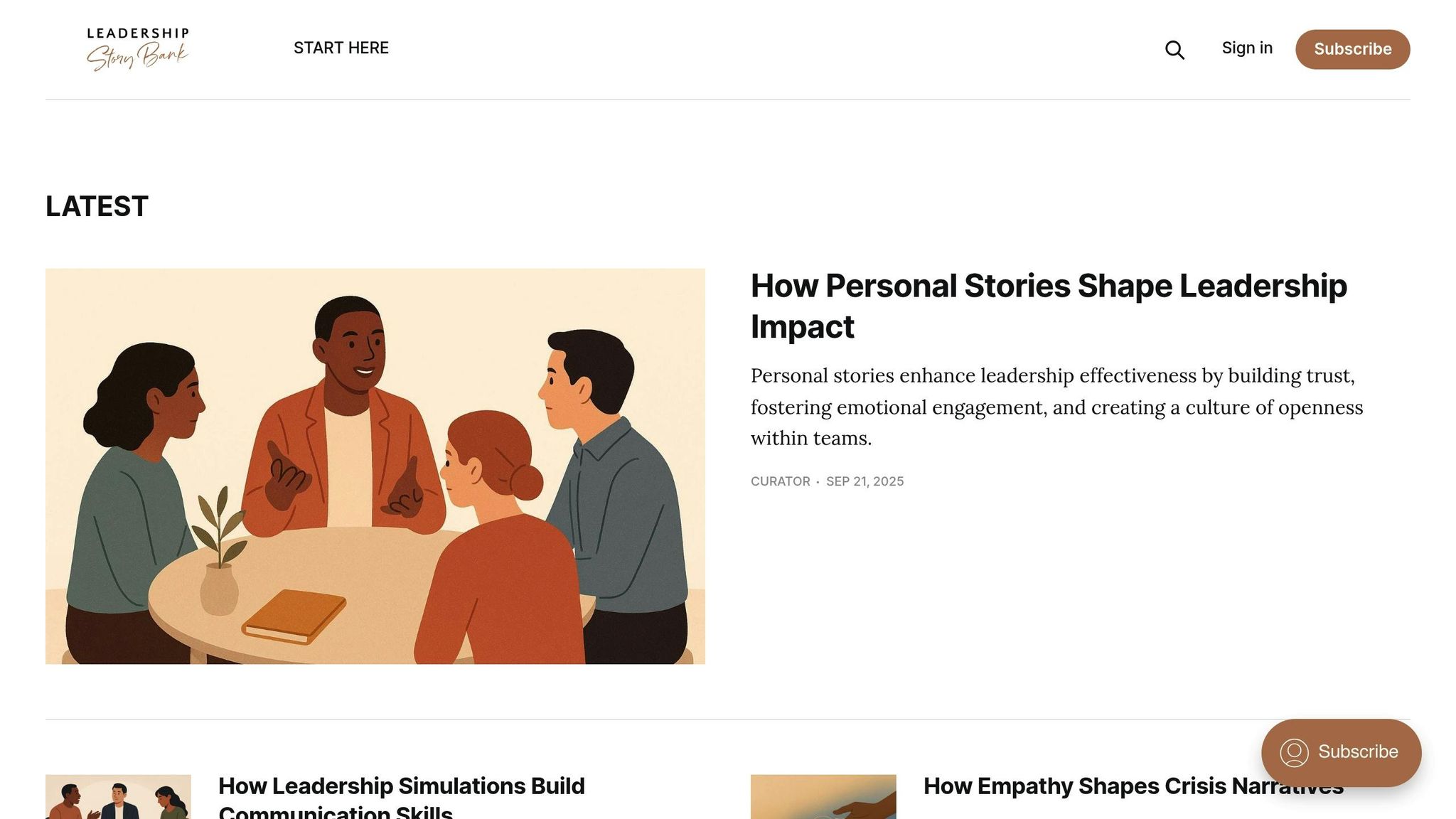 Leadership Story Bank