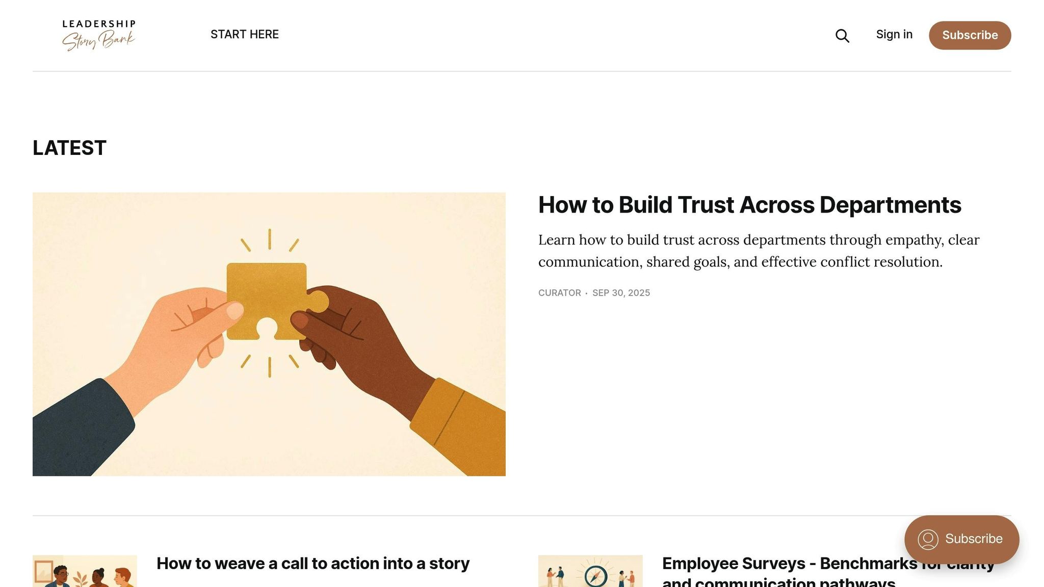 Leadership Story Bank