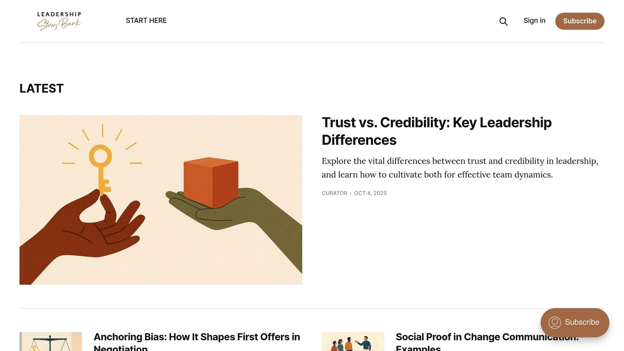 Leadership Story Bank