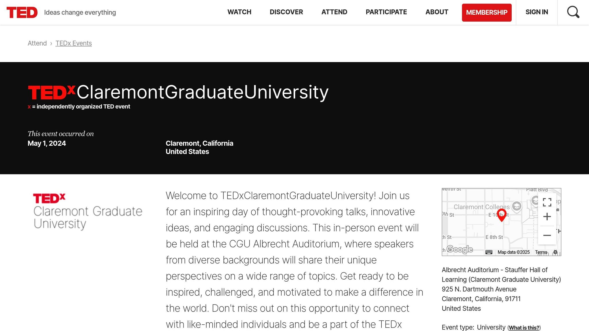 TEDxClaremontGraduateUniversity