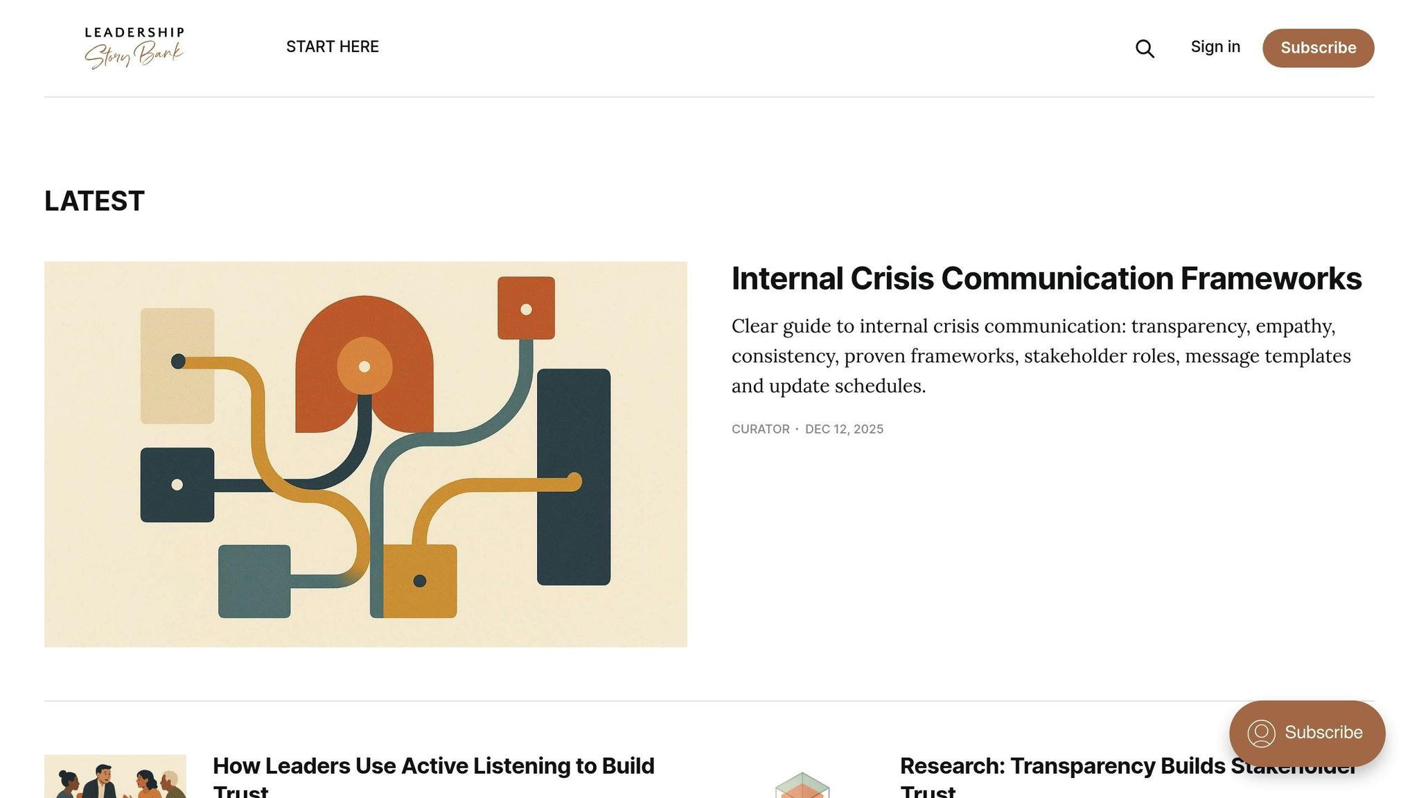 Leadership Story Bank