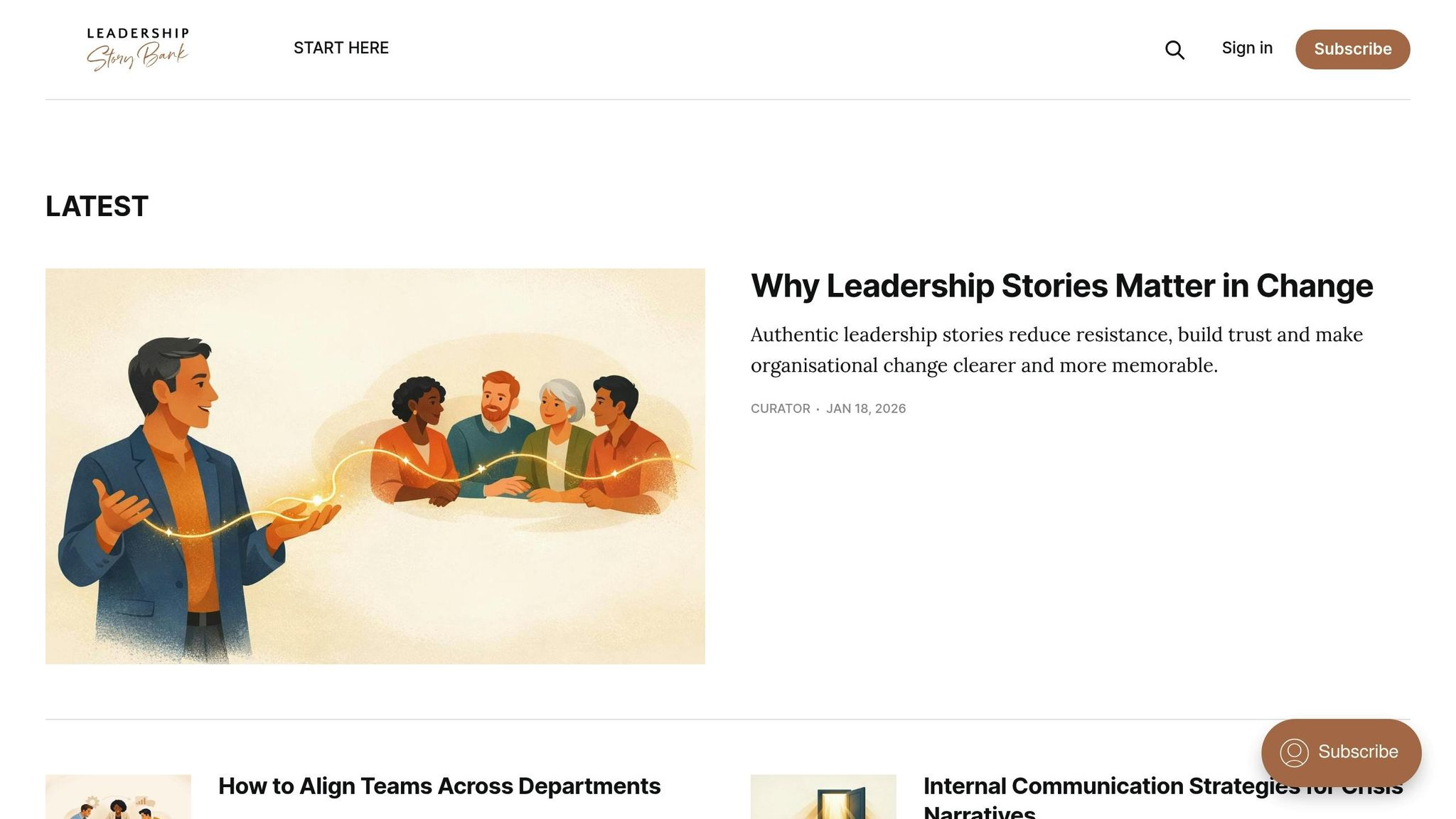 Leadership Story Bank
