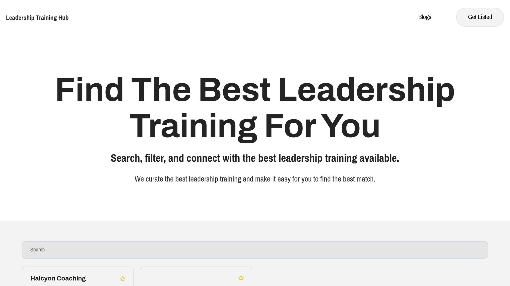 Leadership Training Hub