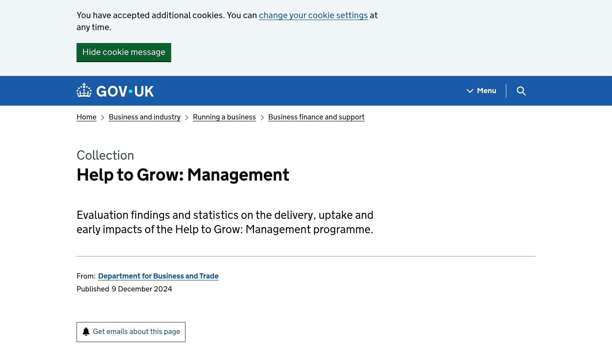 Help to Grow: Management