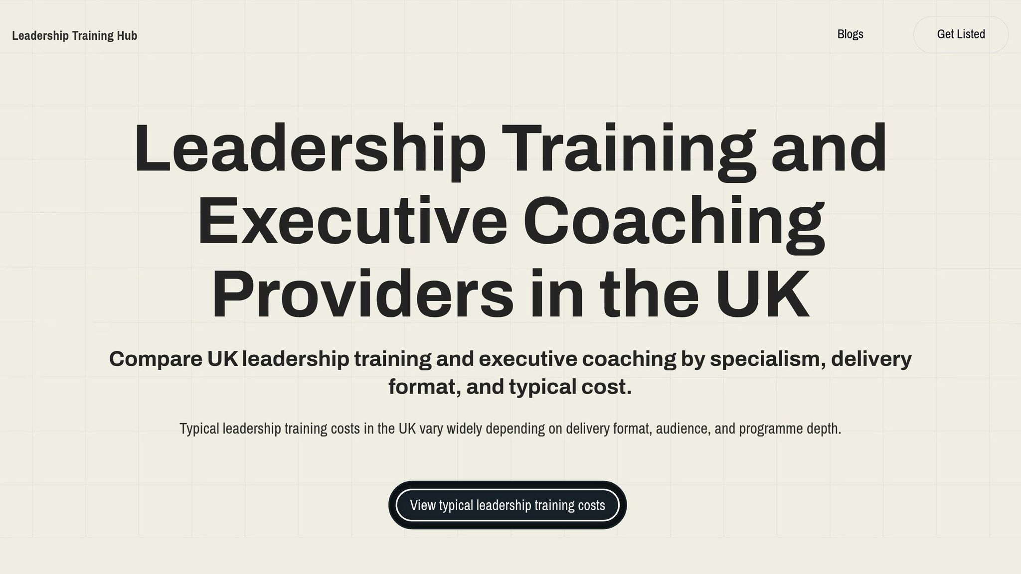 Leadership Training Hub
