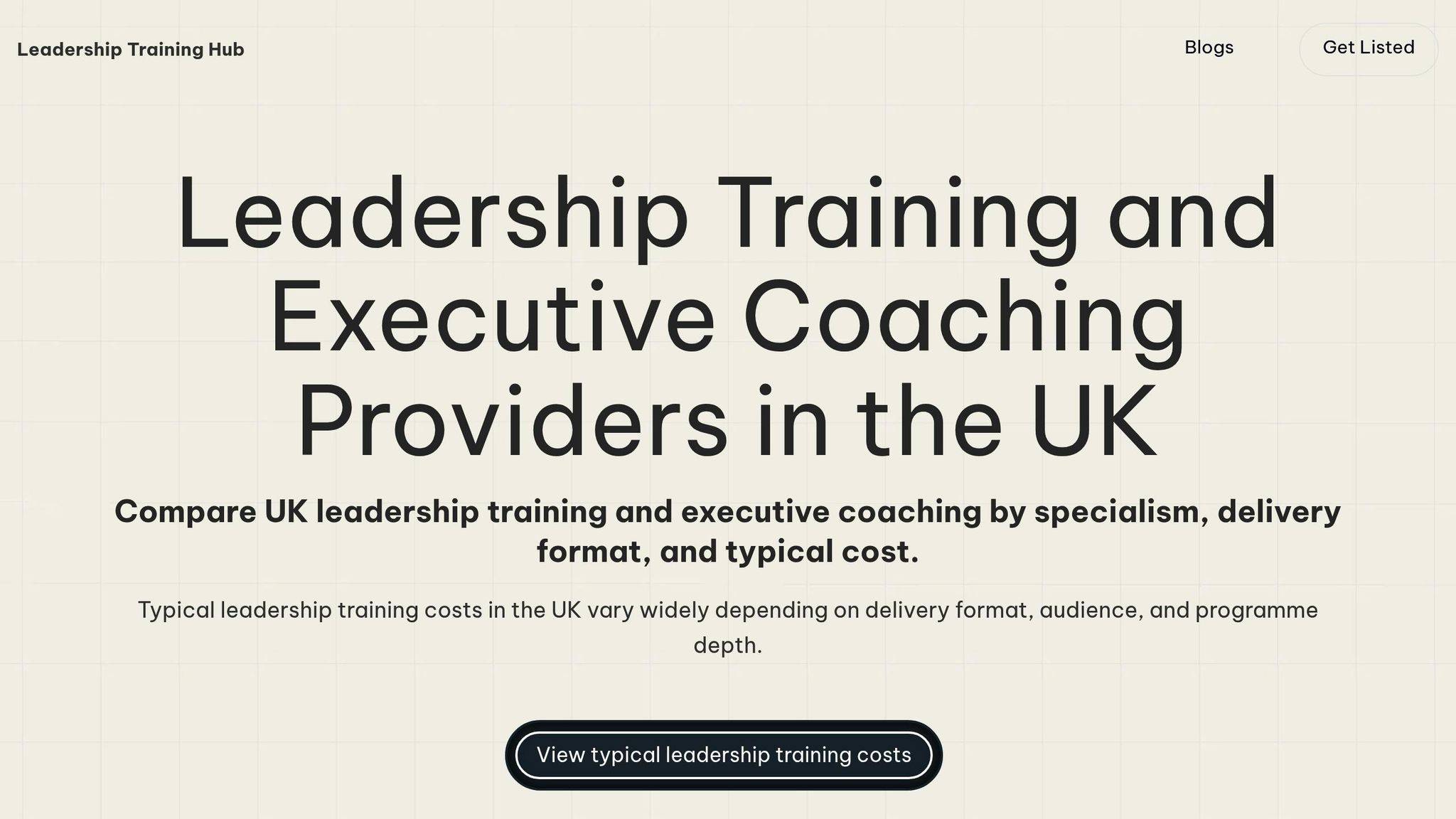 Leadership Training Hub