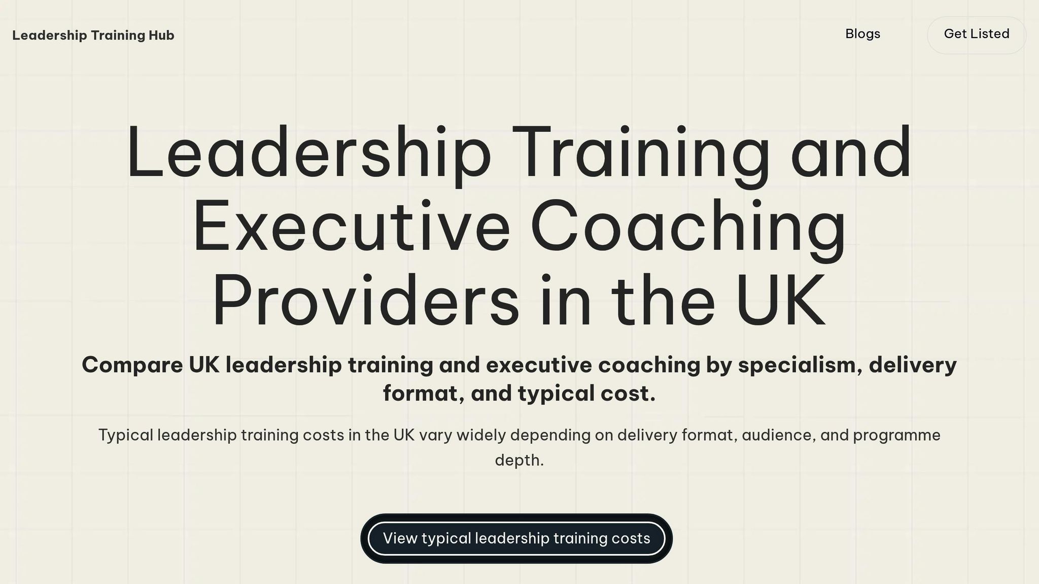 Leadership Training Hub