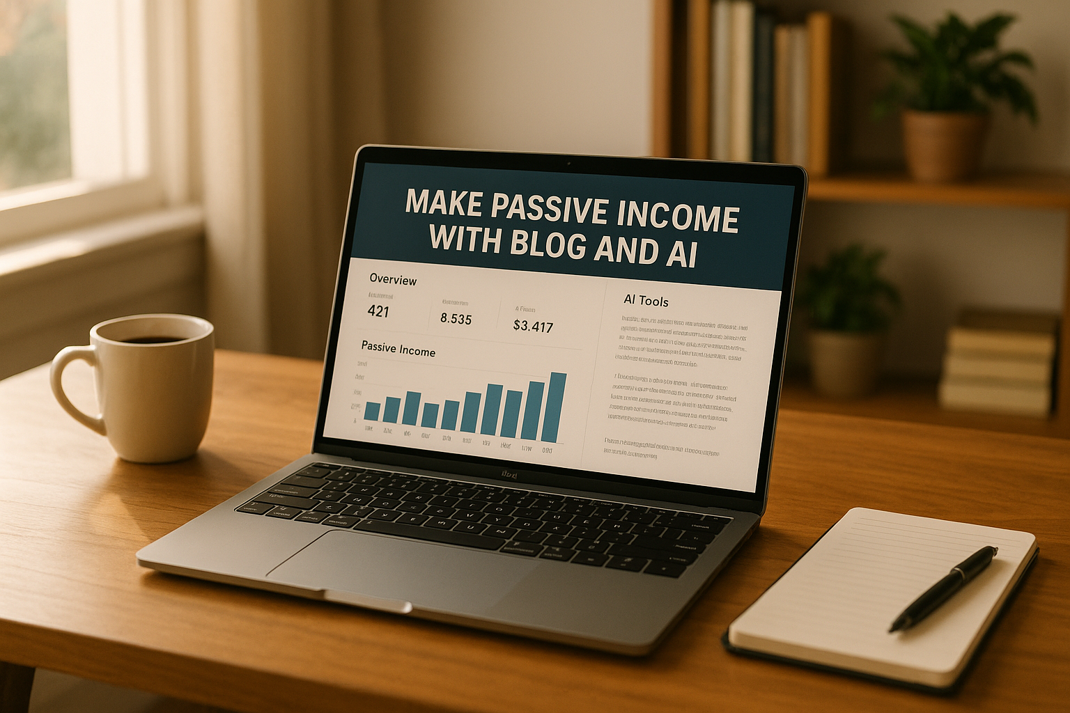 How to make passive income with blog and AI