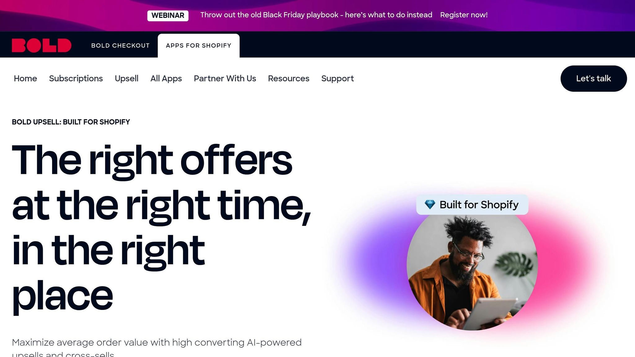Bold Upsell