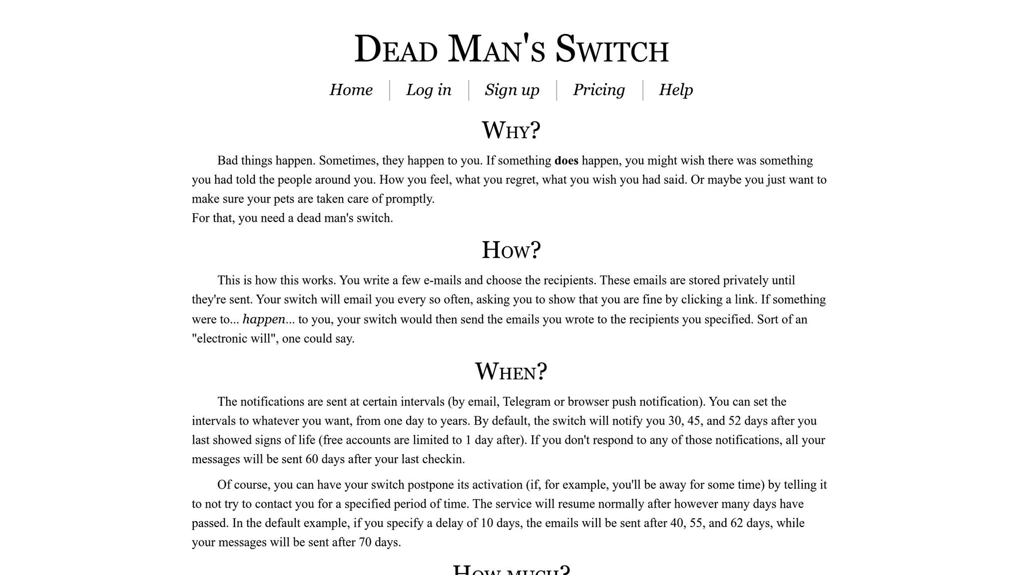 Dead Man's Switch