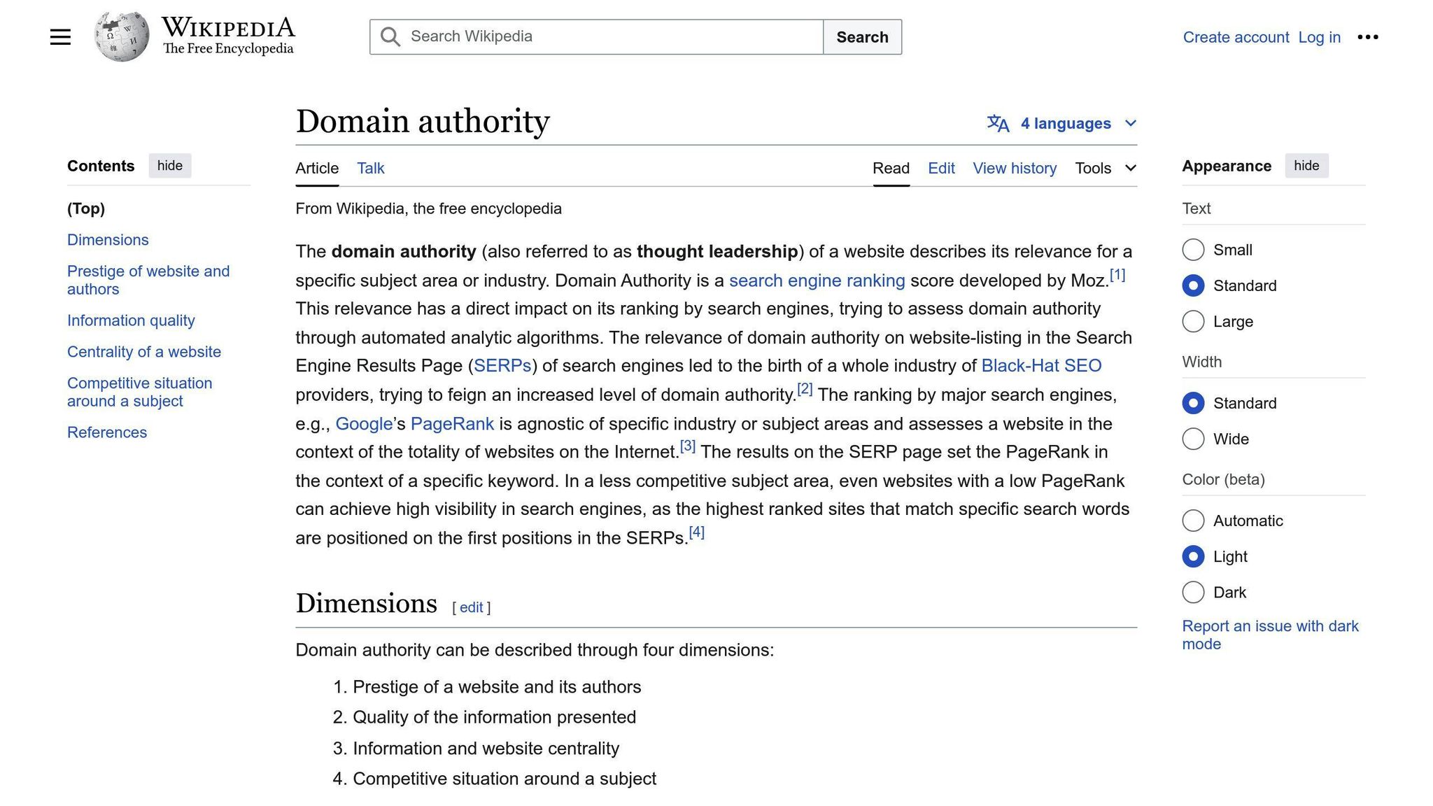 Domain Authority
