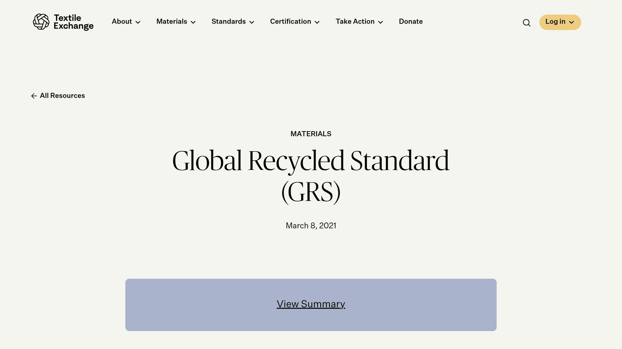 Global Recycled Standard